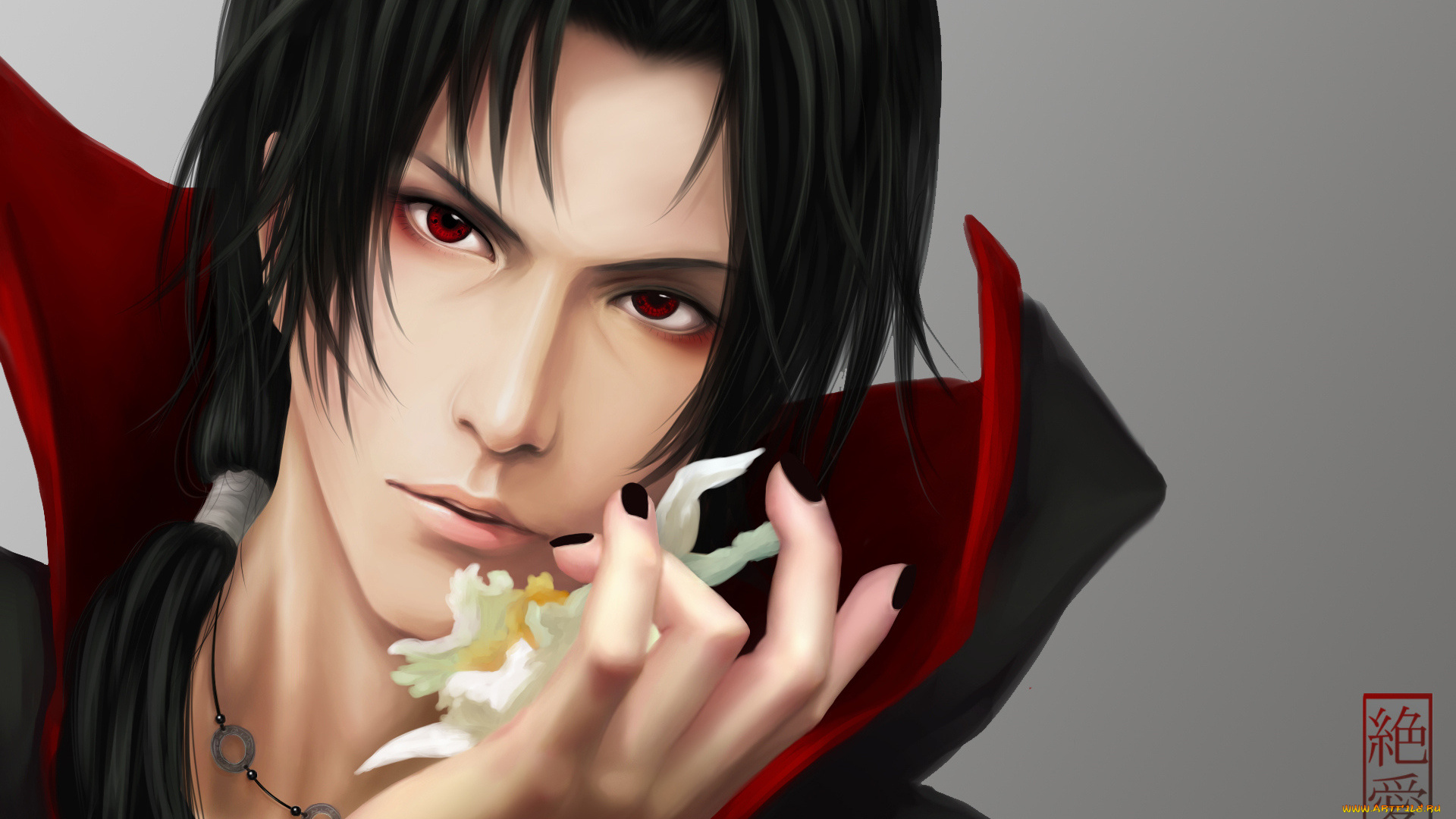 аниме, naruto, учиха, итачи, akatsuki, itachi, шаринган, sharingan