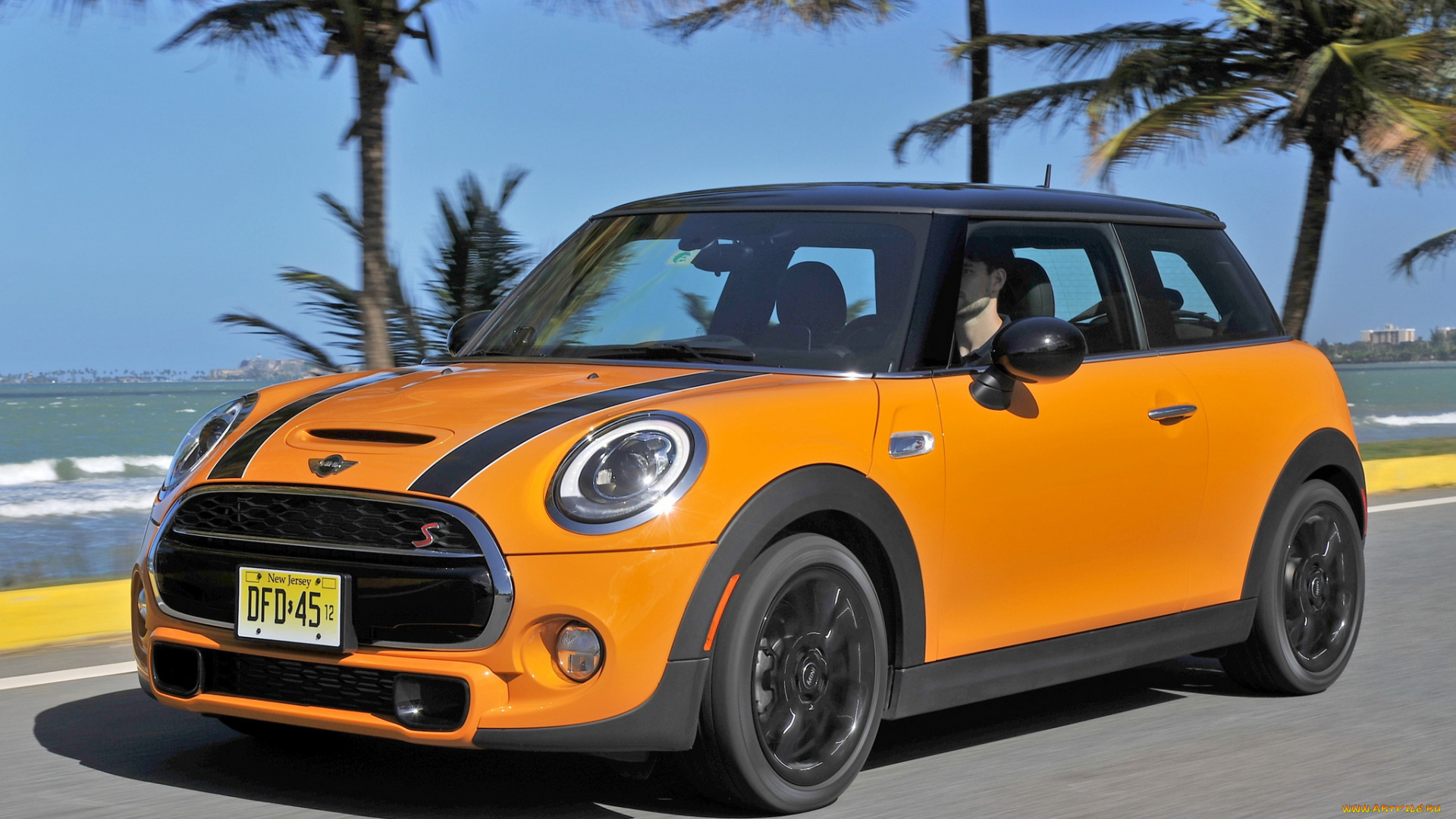 автомобили, mini, us-spec, cooper, s, желтый, 2014, f56