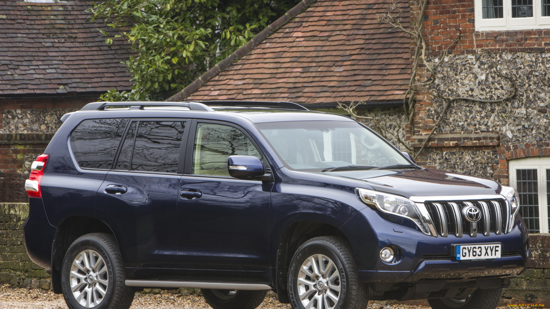 автомобили, toyota, 2014, синий, 150, uk-spec, cruiser, land