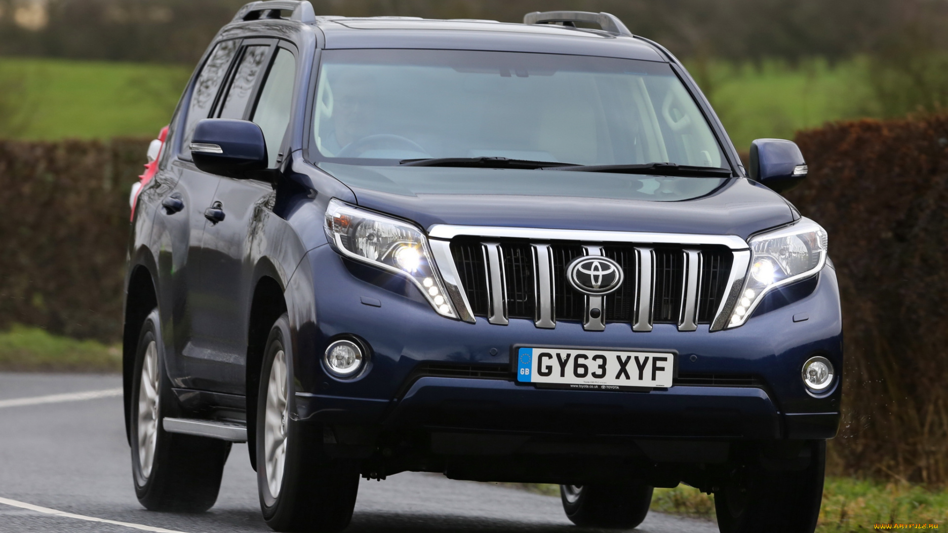 автомобили, toyota, cruiser, land, 2014, синий, 150, uk-spec