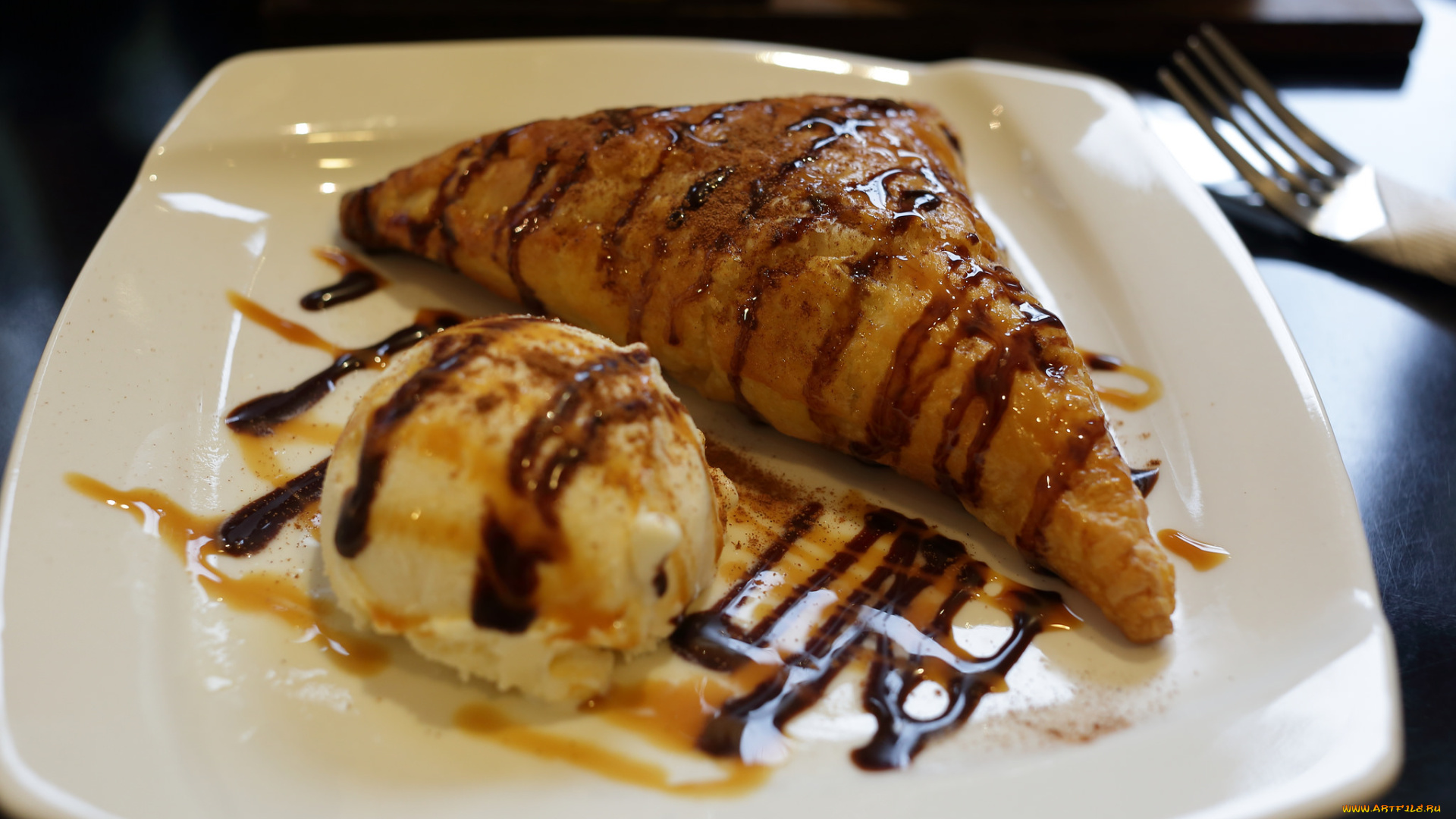 еда, мороженое, , десерты, ЯблоЧный, пирог