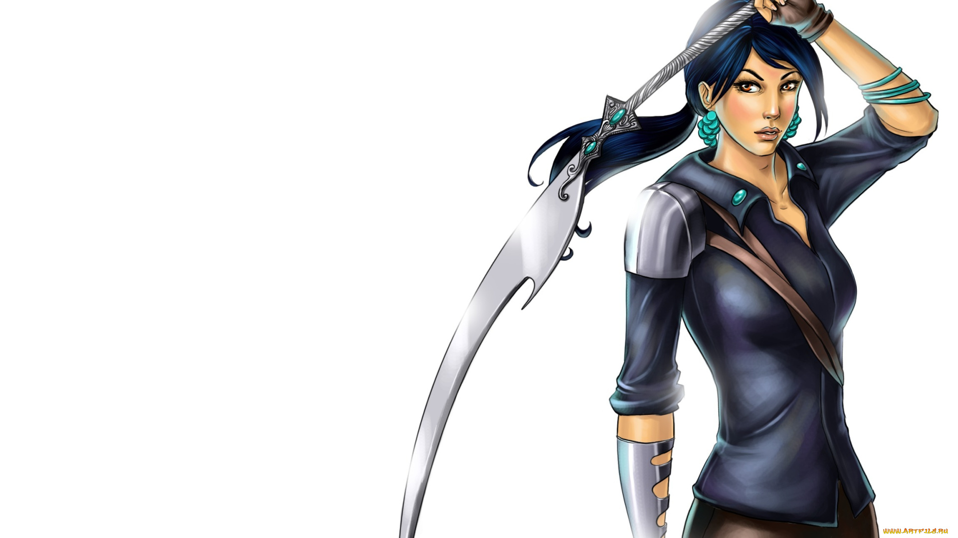 фэнтези, девушки, девушка, меч, воин