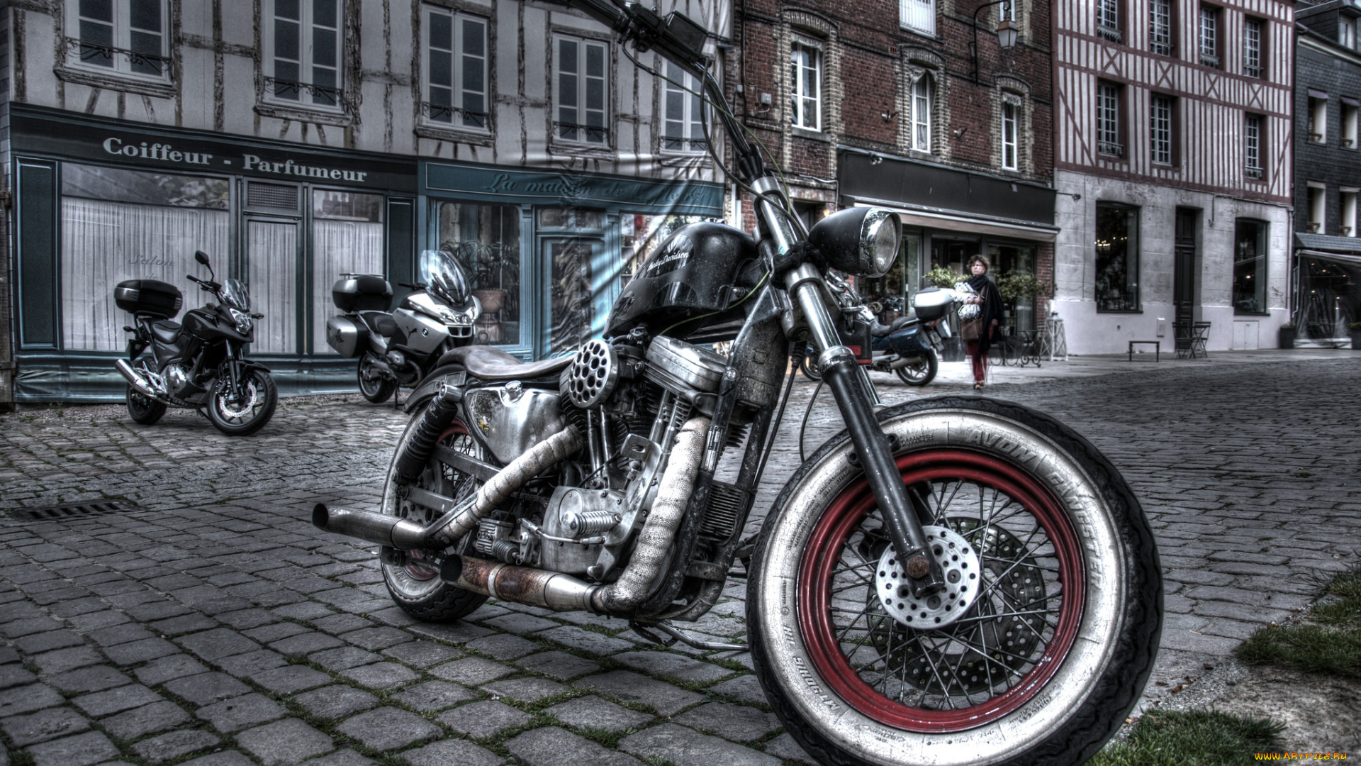 harley, мотоциклы, harley-davidson, улица, байк