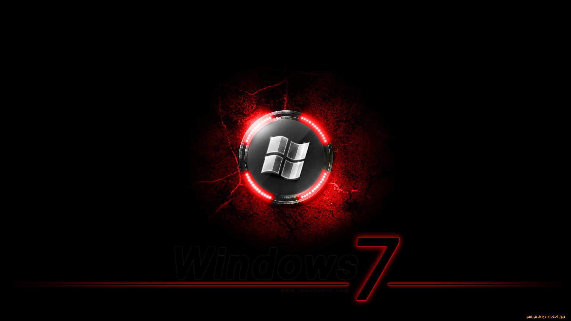 компьютеры, windows, 7, , vienna, логотип, фон