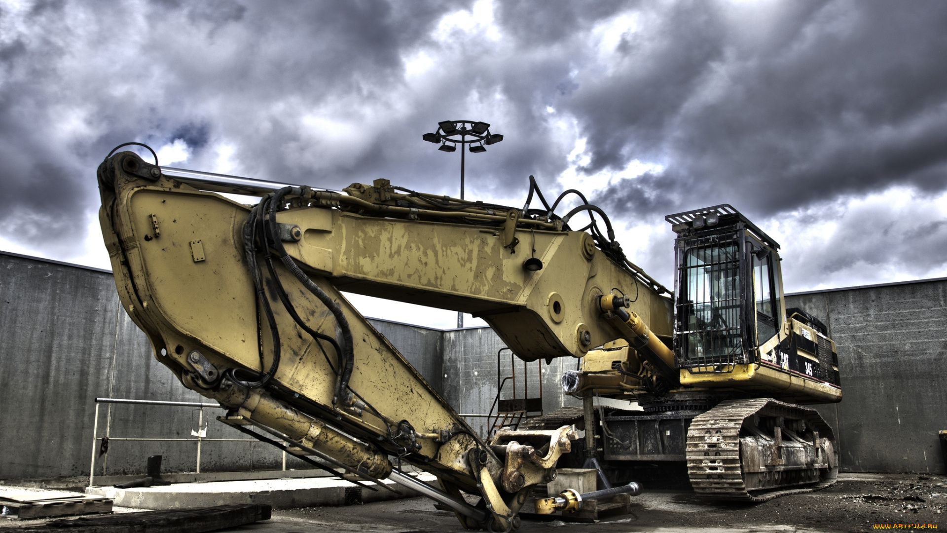 техника, экскаваторы, стрела, экскаватор, площадка