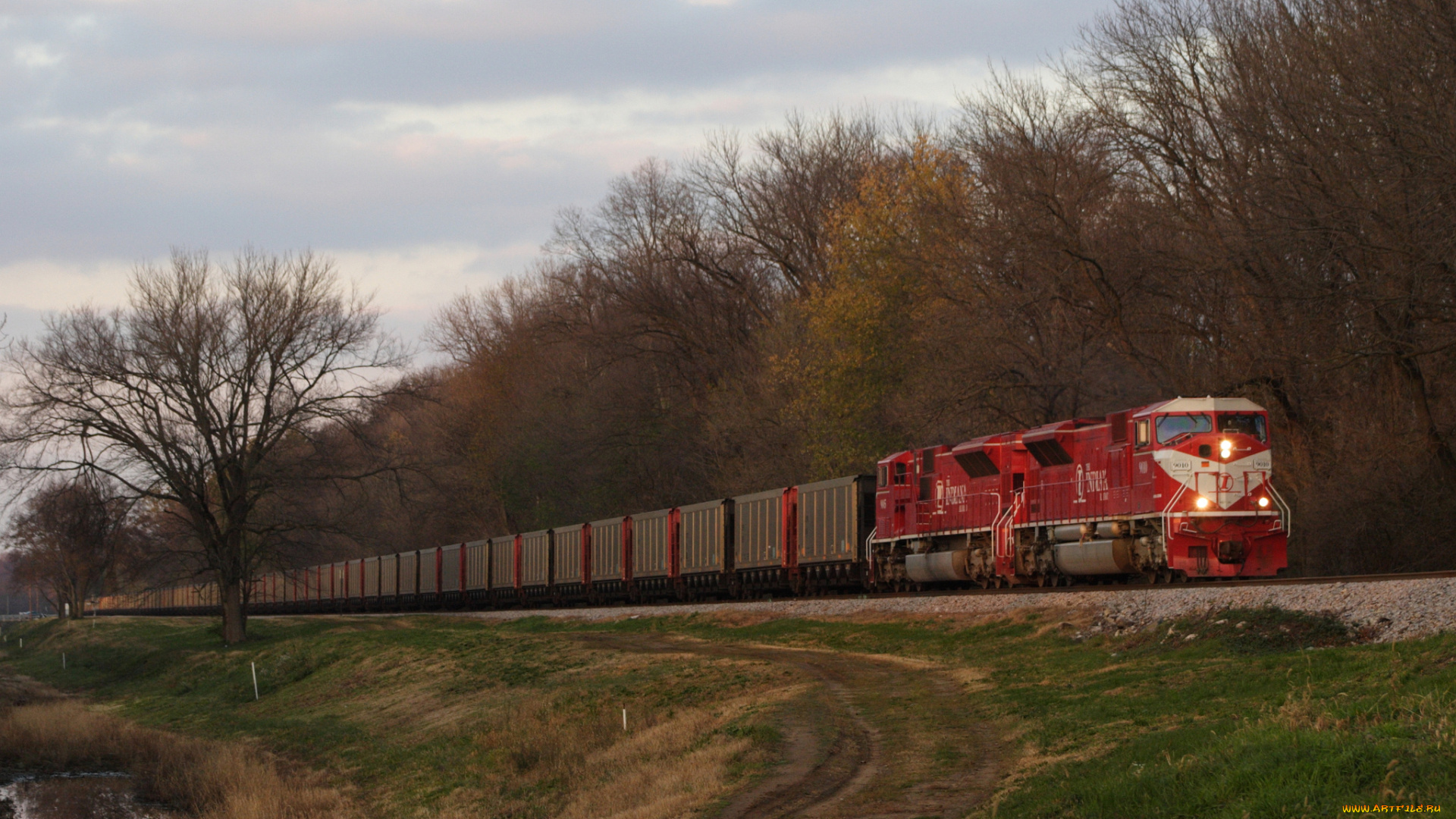 техника, поезда, локомотив, рельсы, состав