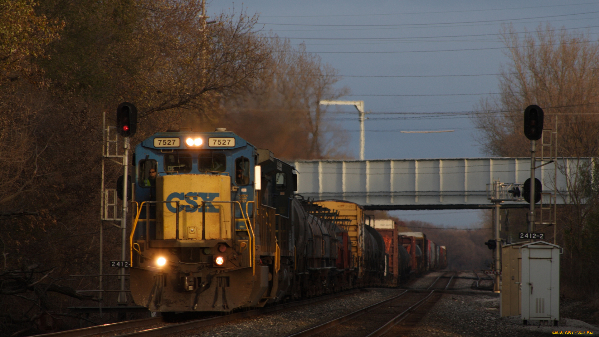 техника, поезда, локомотив, рельсы, состав