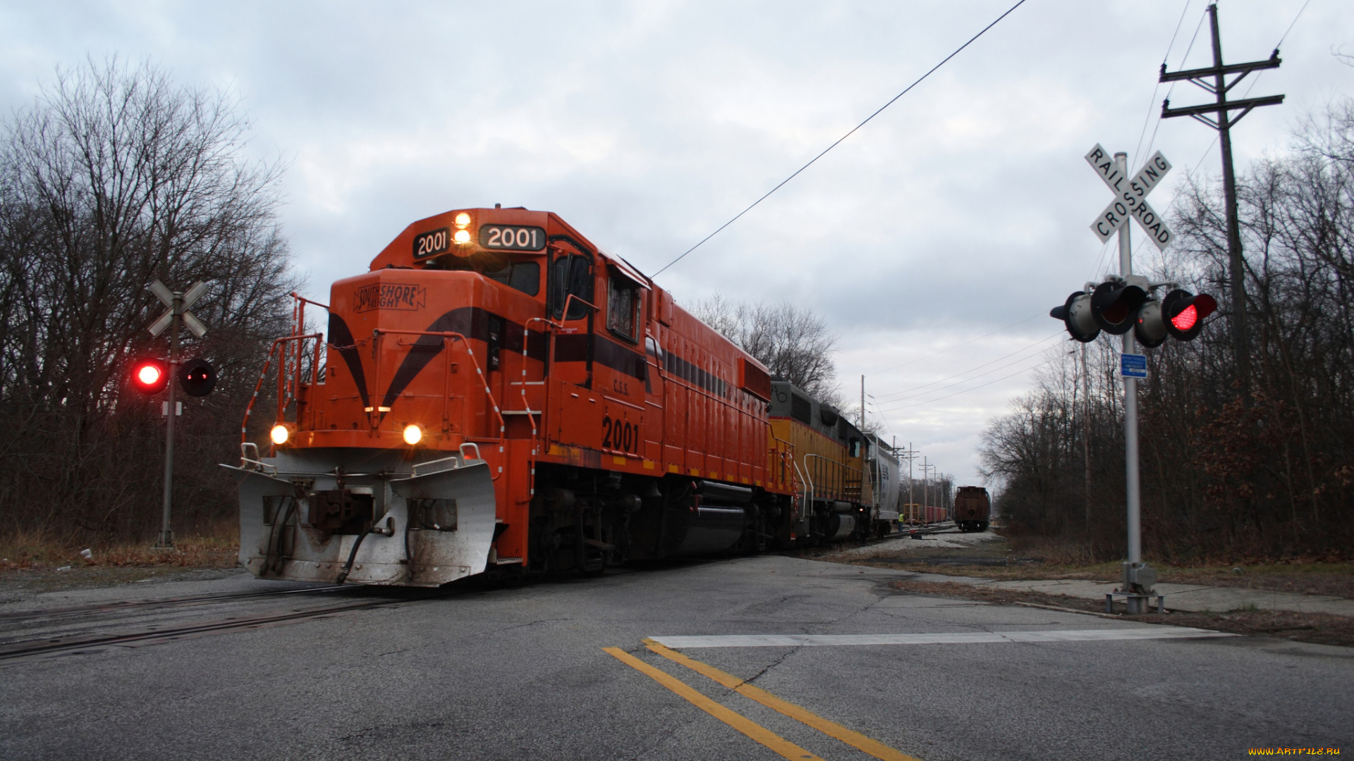 техника, поезда, локомотив, рельсы, состав