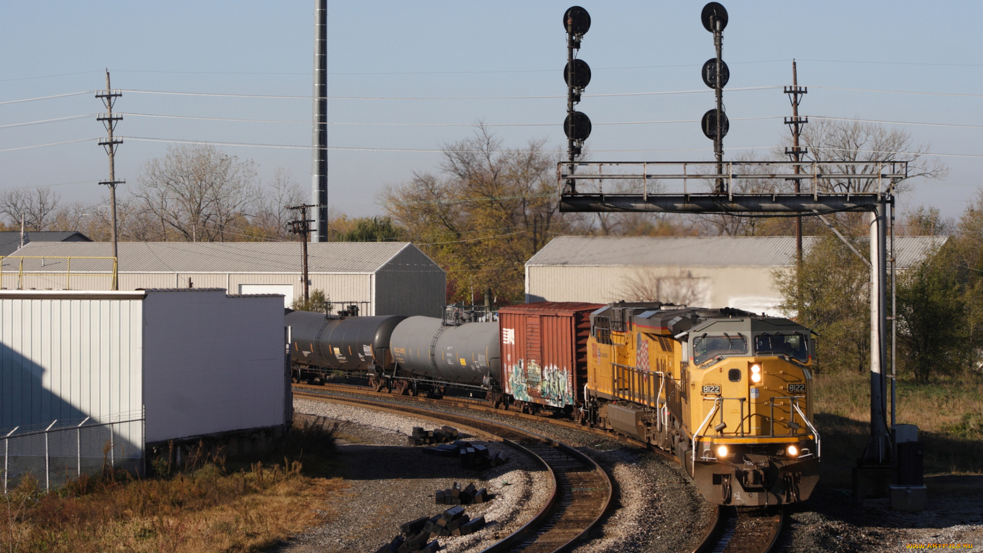 техника, поезда, состав, локомотив, рельсы