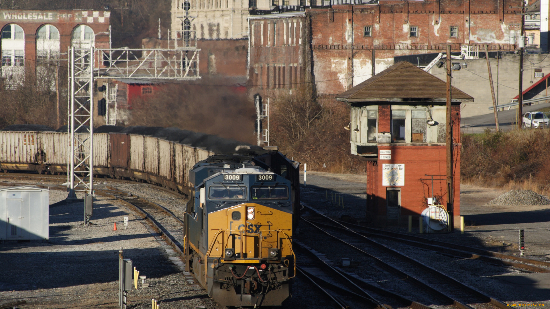 техника, поезда, состав, локомотив, рельсы