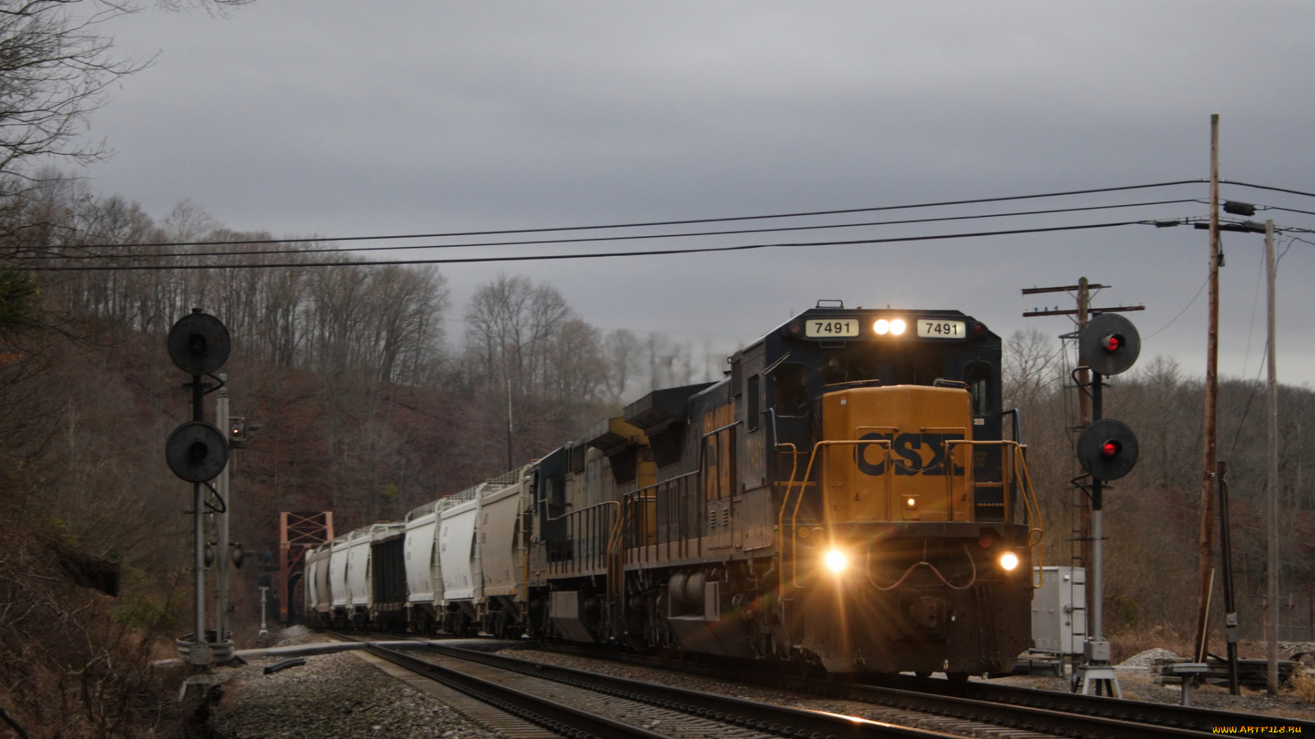 техника, поезда, состав, локомотив, рельсы