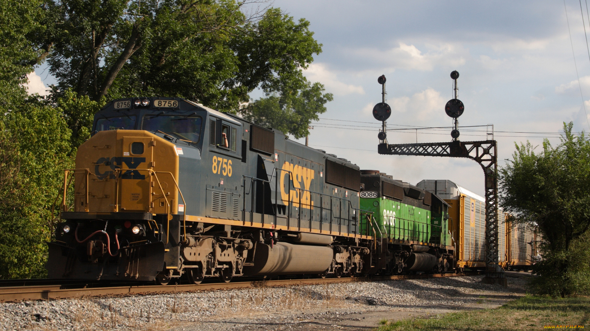 техника, поезда, состав, рельсы, локомотив