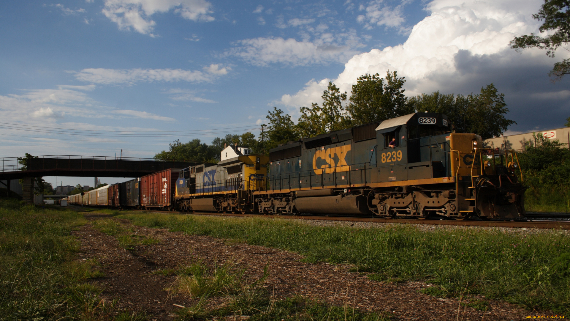 техника, поезда, состав, рельсы, локомотив