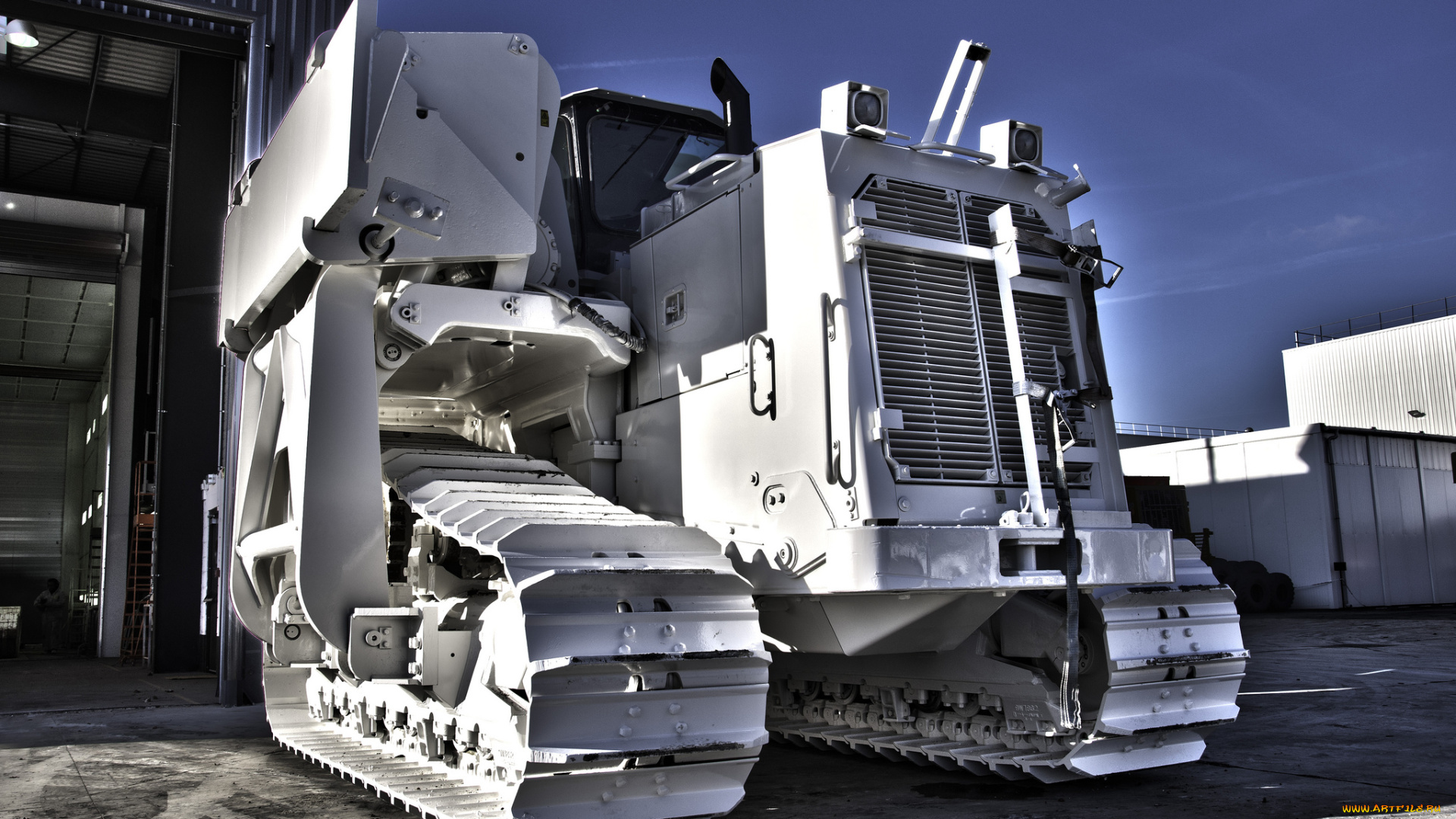 техника, тракторы, на, гусенецах, тяжелый, гусеничный, трактор