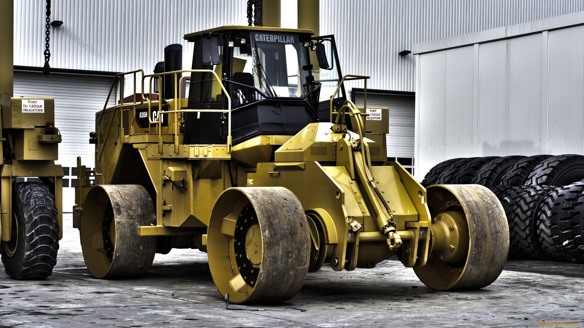 техника, тракторы, площадка, агрегат