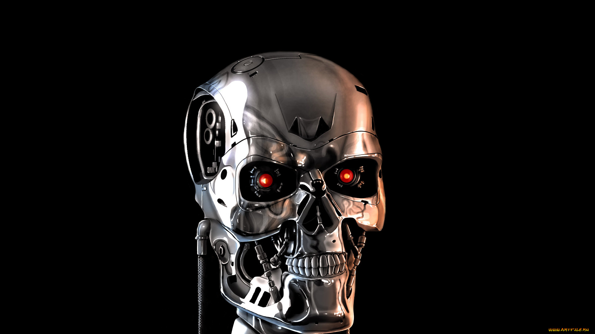 терминатор, фэнтези, роботы, , киборги, , механизмы, темный, фон, робот, the, terminator