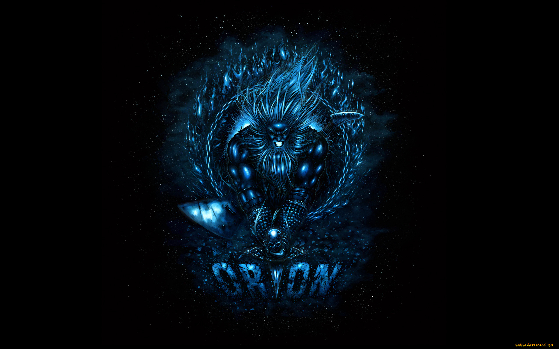 orion, рисованные, минимализм, метал, гитара, оружие, череп