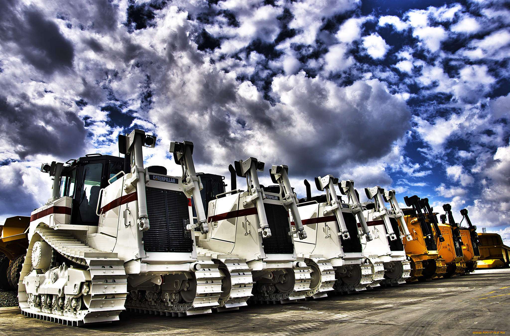 техника, тракторы, на, гусенецах, тяжелые, гусеничные, тракторы