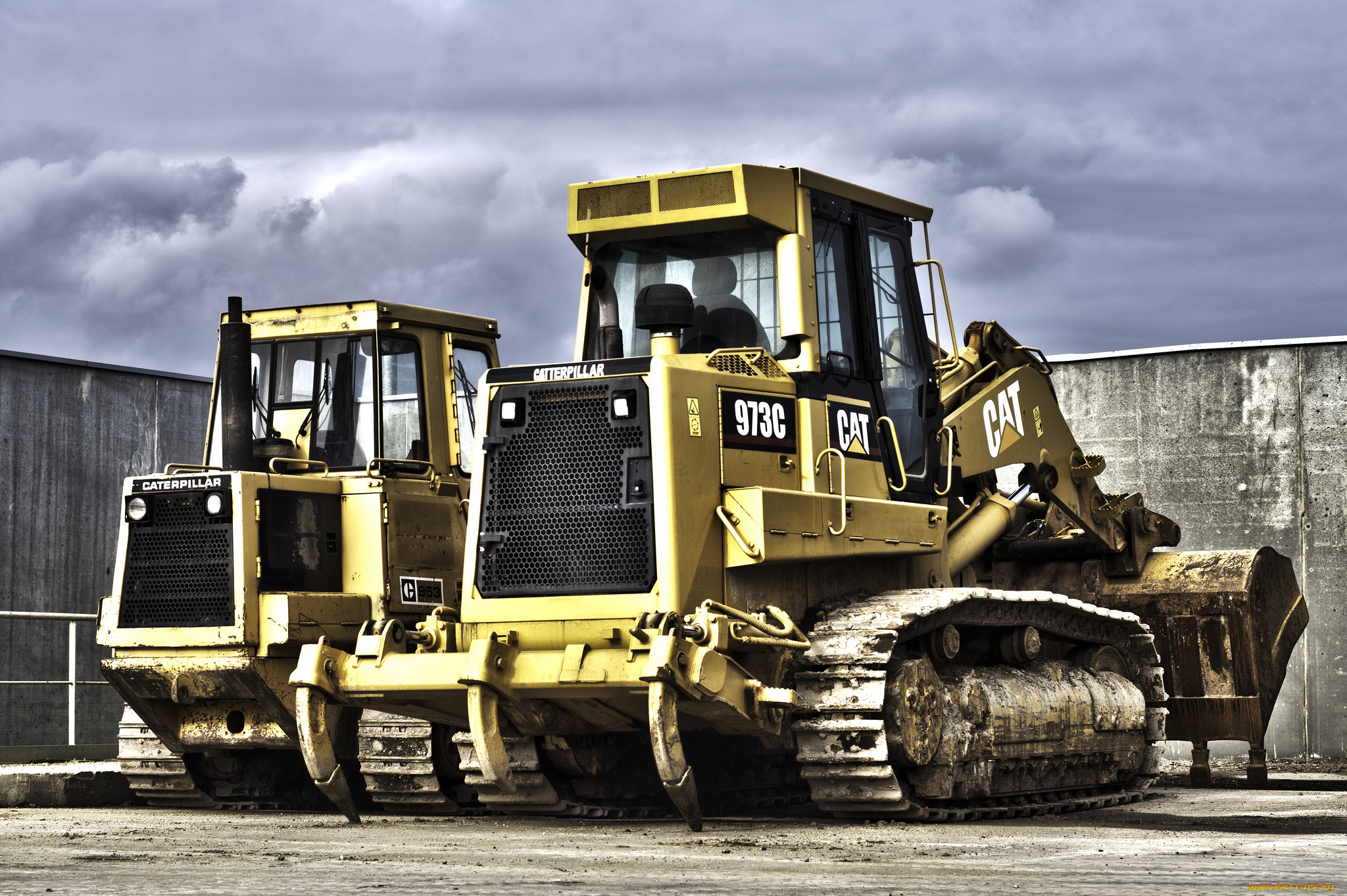 техника, бульдозеры, на, гусенецах, бульдозер, гусеничный, яжелый