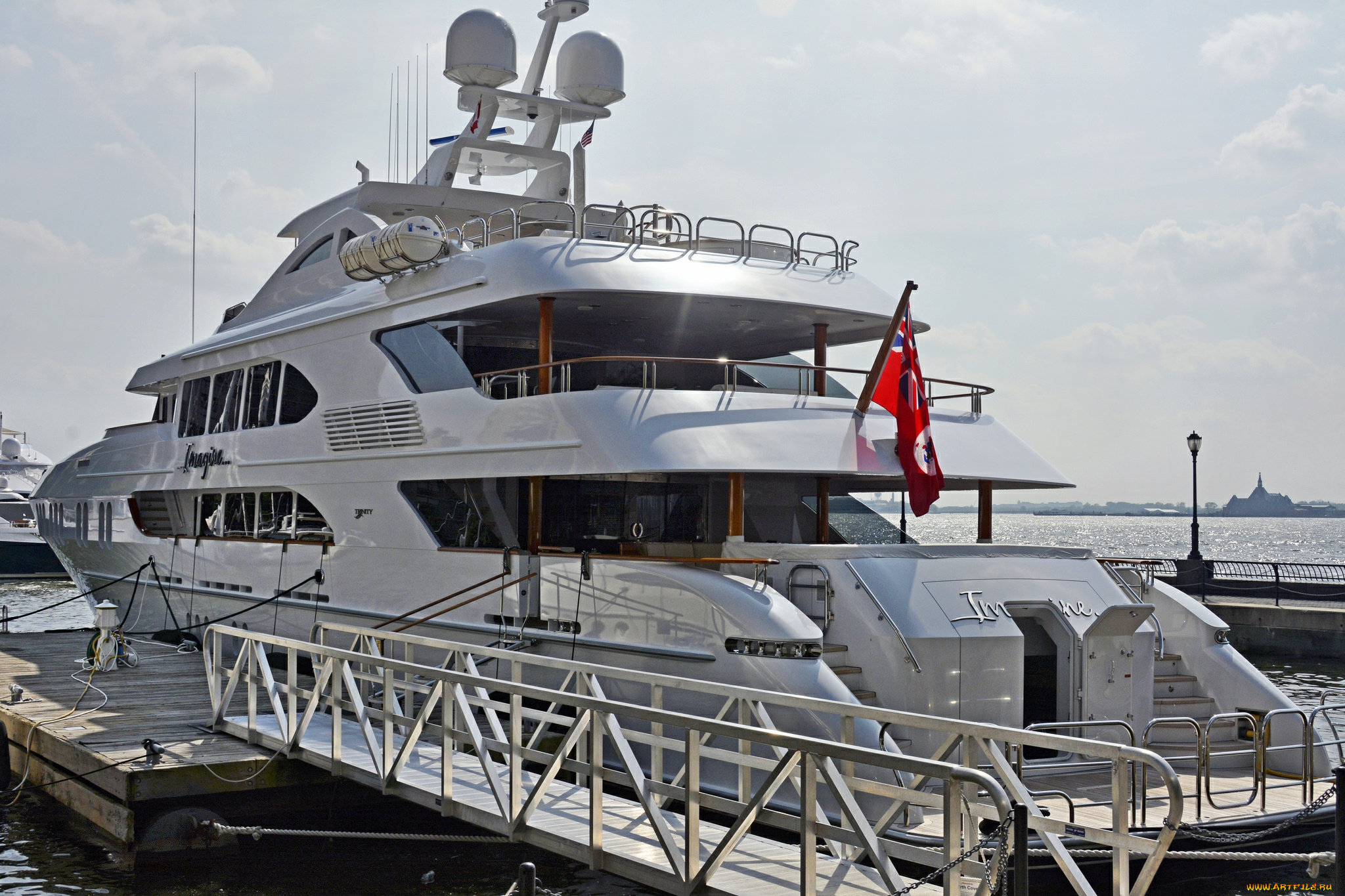 imagine, корабли, Яхты, сходни, яхта, причал