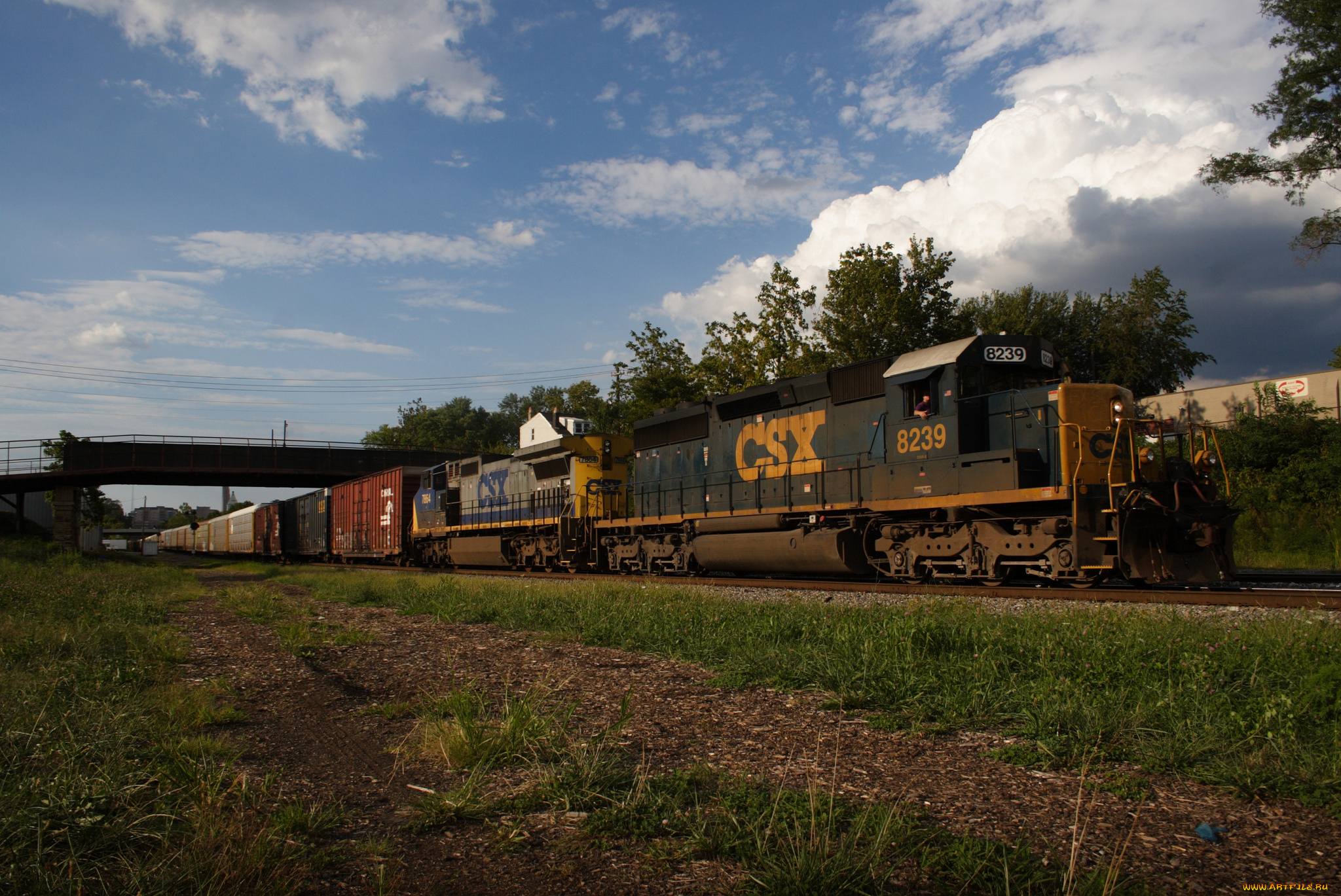 техника, поезда, состав, рельсы, локомотив