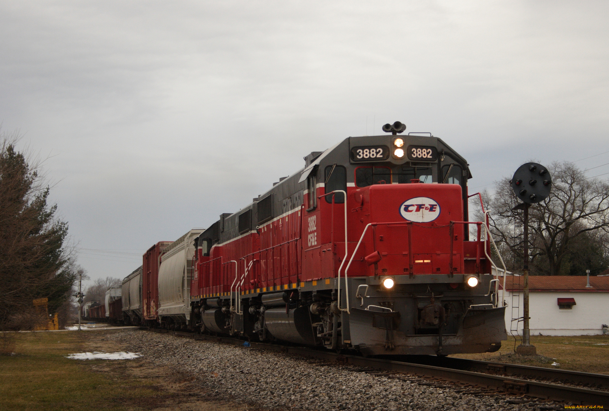 техника, поезда, рельсы, локомотив, состав