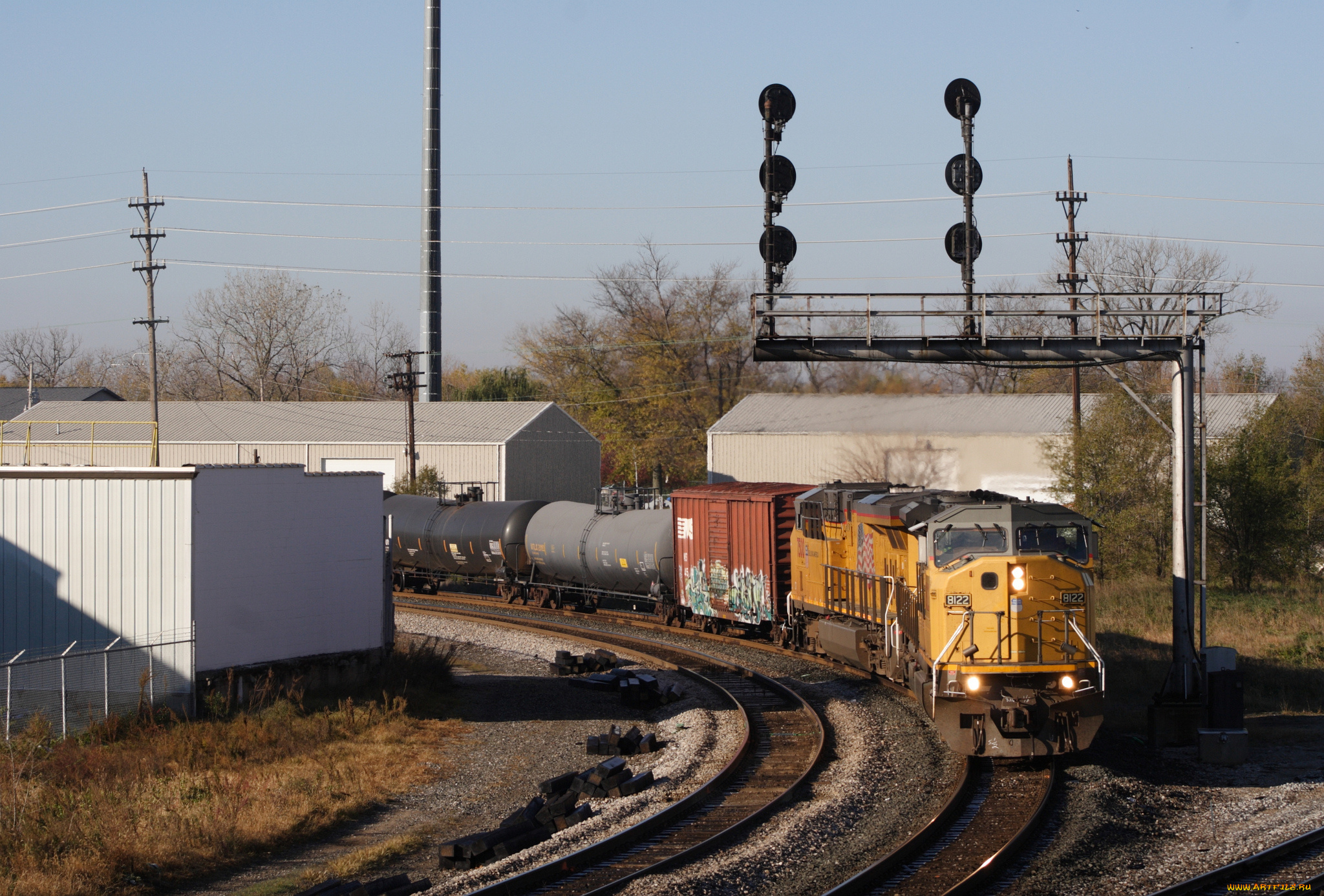 техника, поезда, состав, локомотив, рельсы