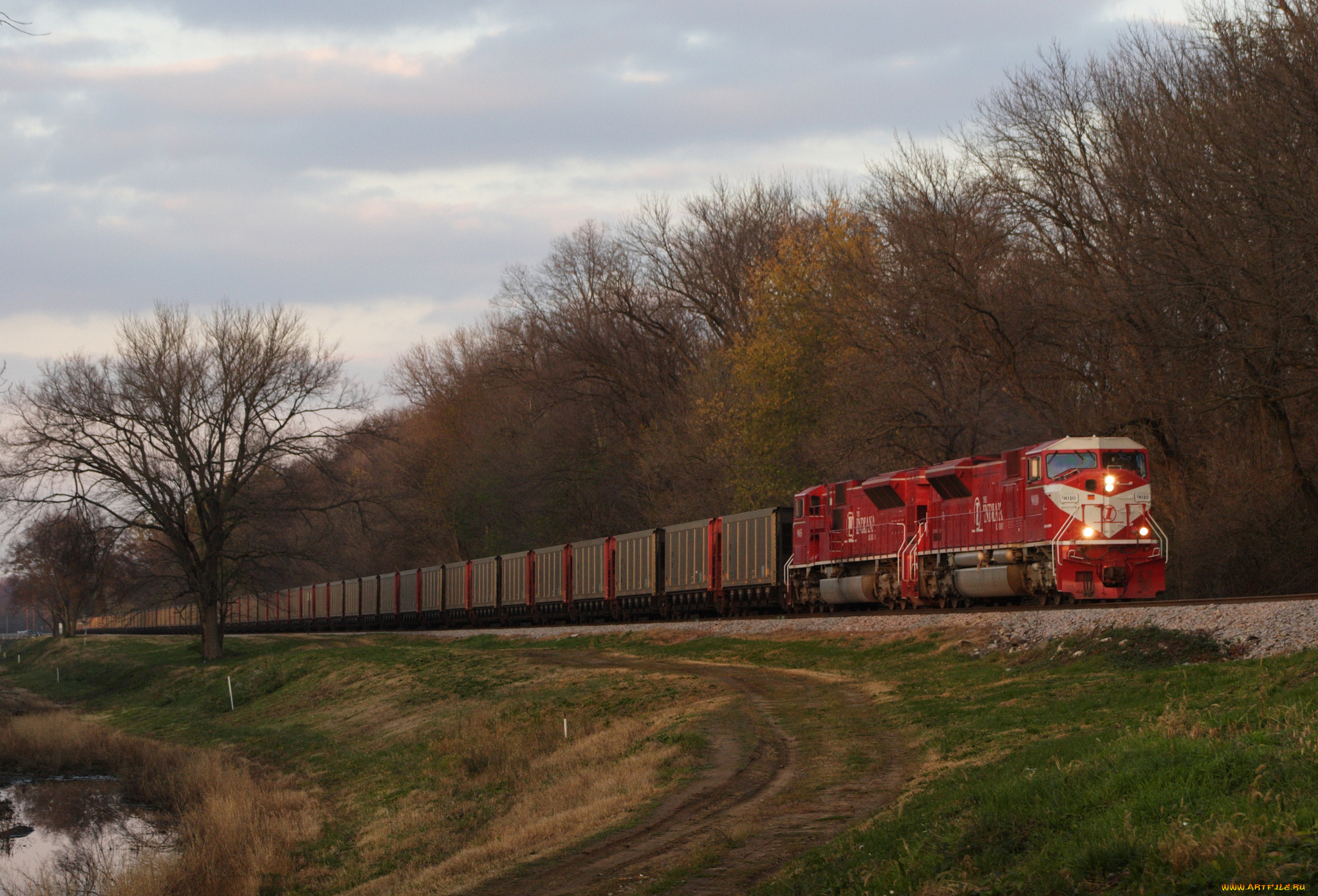 техника, поезда, локомотив, рельсы, состав