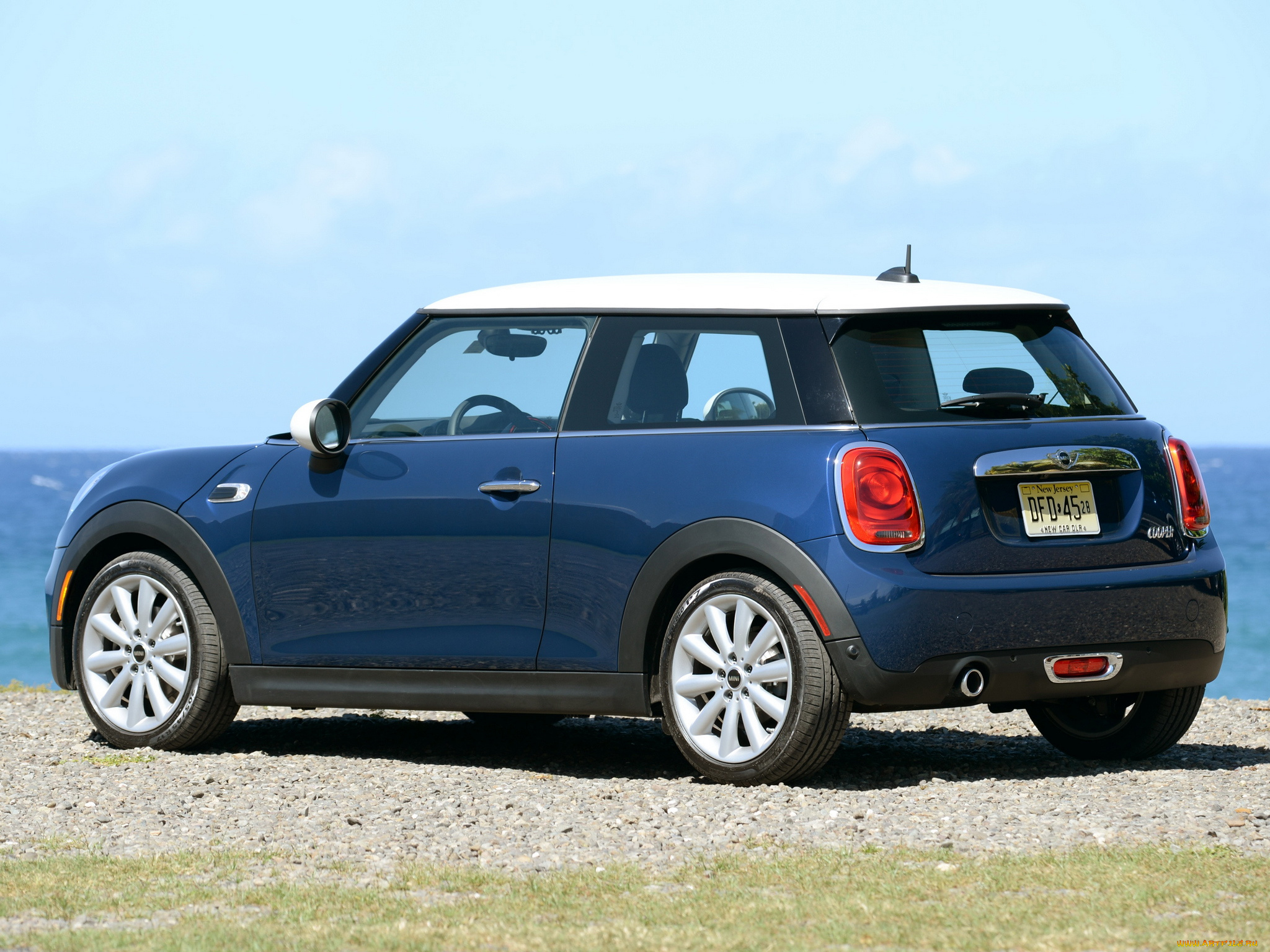автомобили, mini, f56, us-spec, cooper, 2014, синий