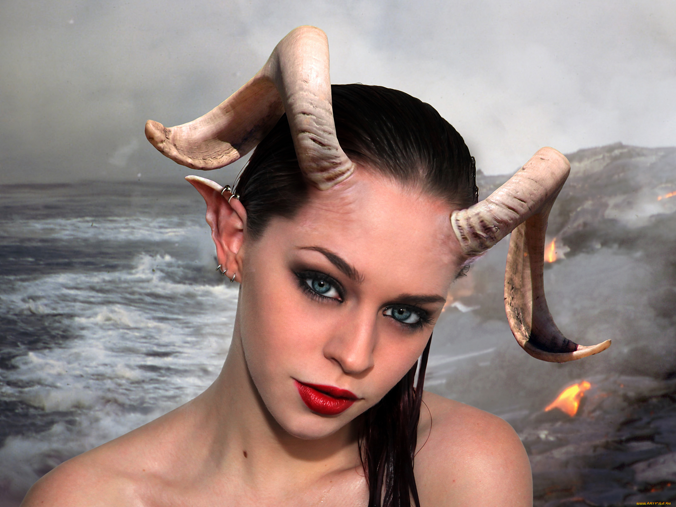 разное, компьютерный, дизайн, рога