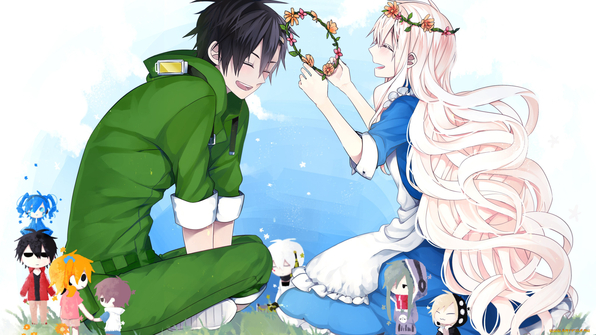 аниме, kagerou, project, парень, девушка