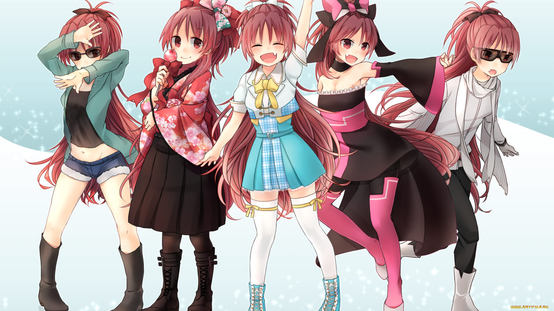 автор, , aisawa, , ais0511, аниме, mahou, shoujo, madoka, magika, sakura, kyouko, mahou, shoujo, madoka, magica