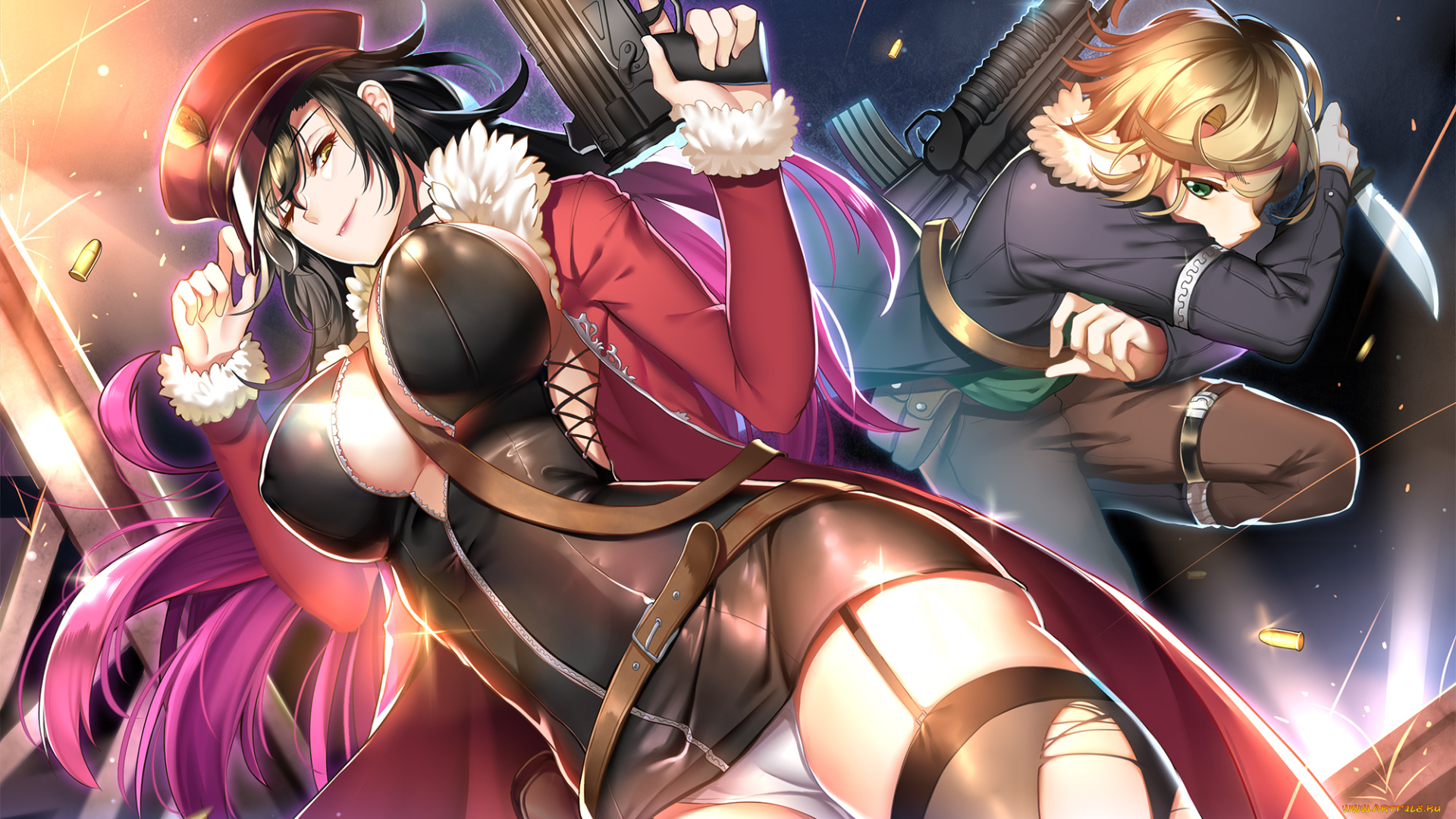 автор, , greetload, аниме, оружие, , техника, , технологии, арт, девушка, парень