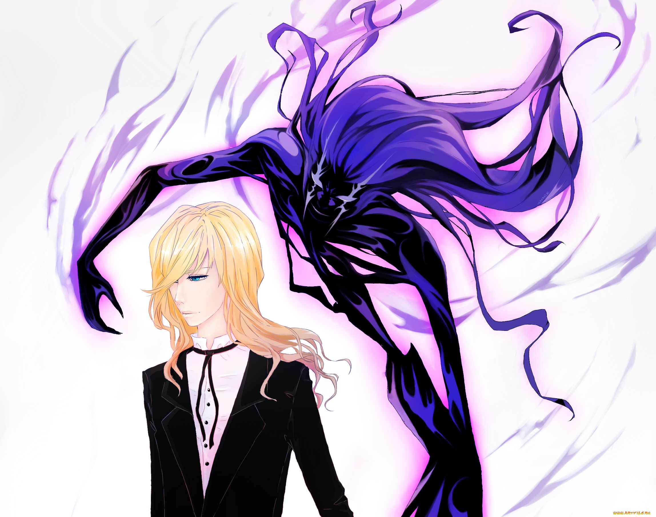 аниме, животные, , существа, монстр, арт, парень