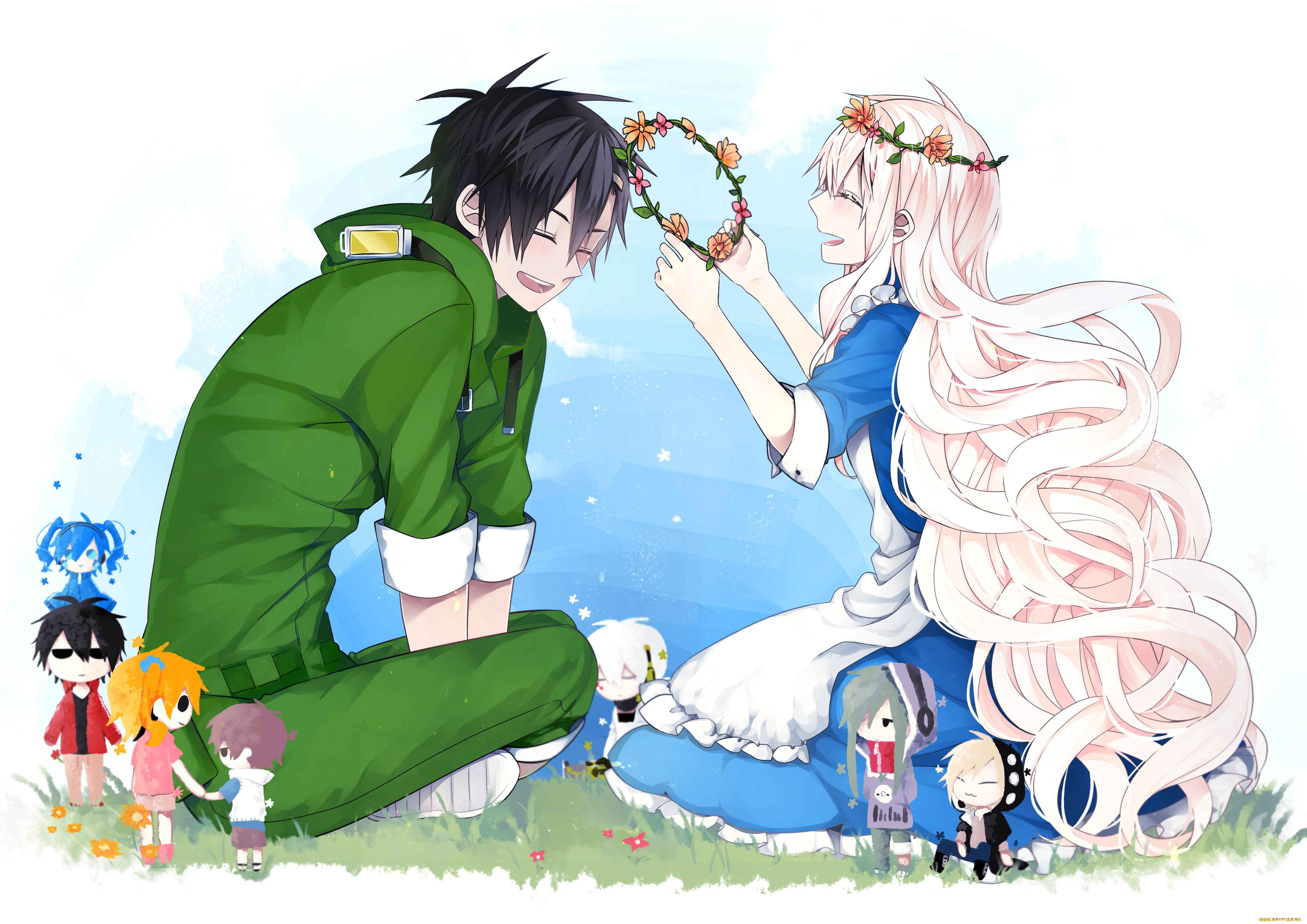 аниме, kagerou, project, парень, девушка