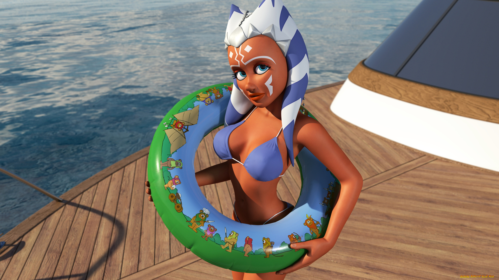 3д, графика, ___, девушка, взгляд, фон, интерьер