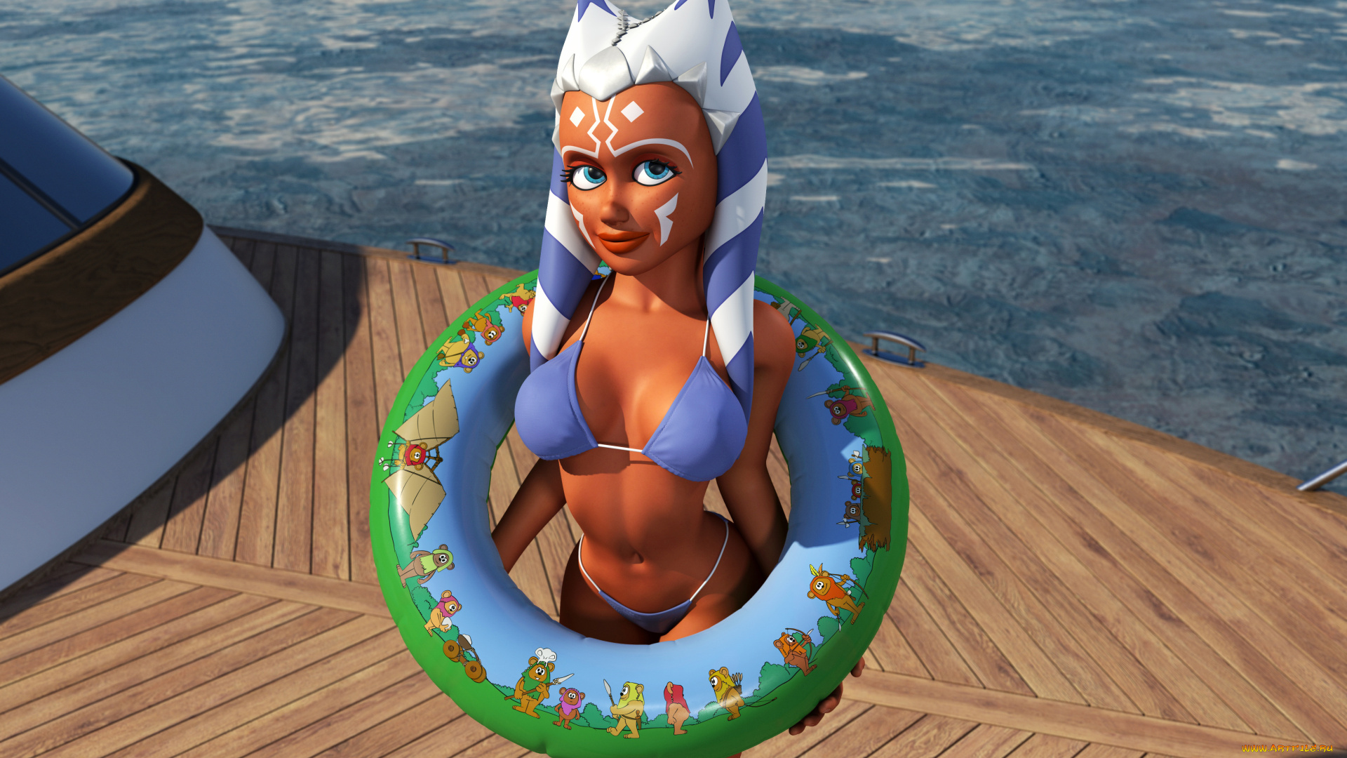 3д, графика, ___, девушка, взгляд, фон, интерьер