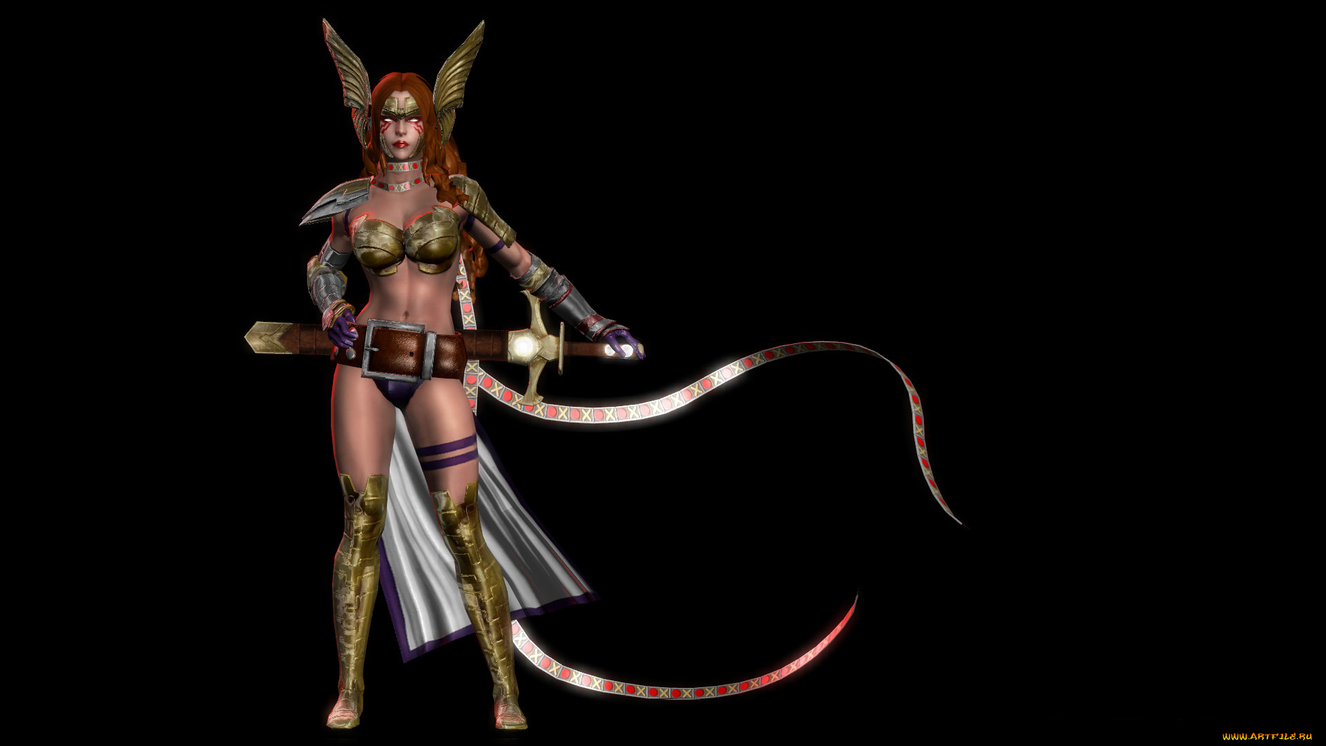 3д, графика, фантазия, , fantasy, фон, девушка, меч, униформа, взгляд