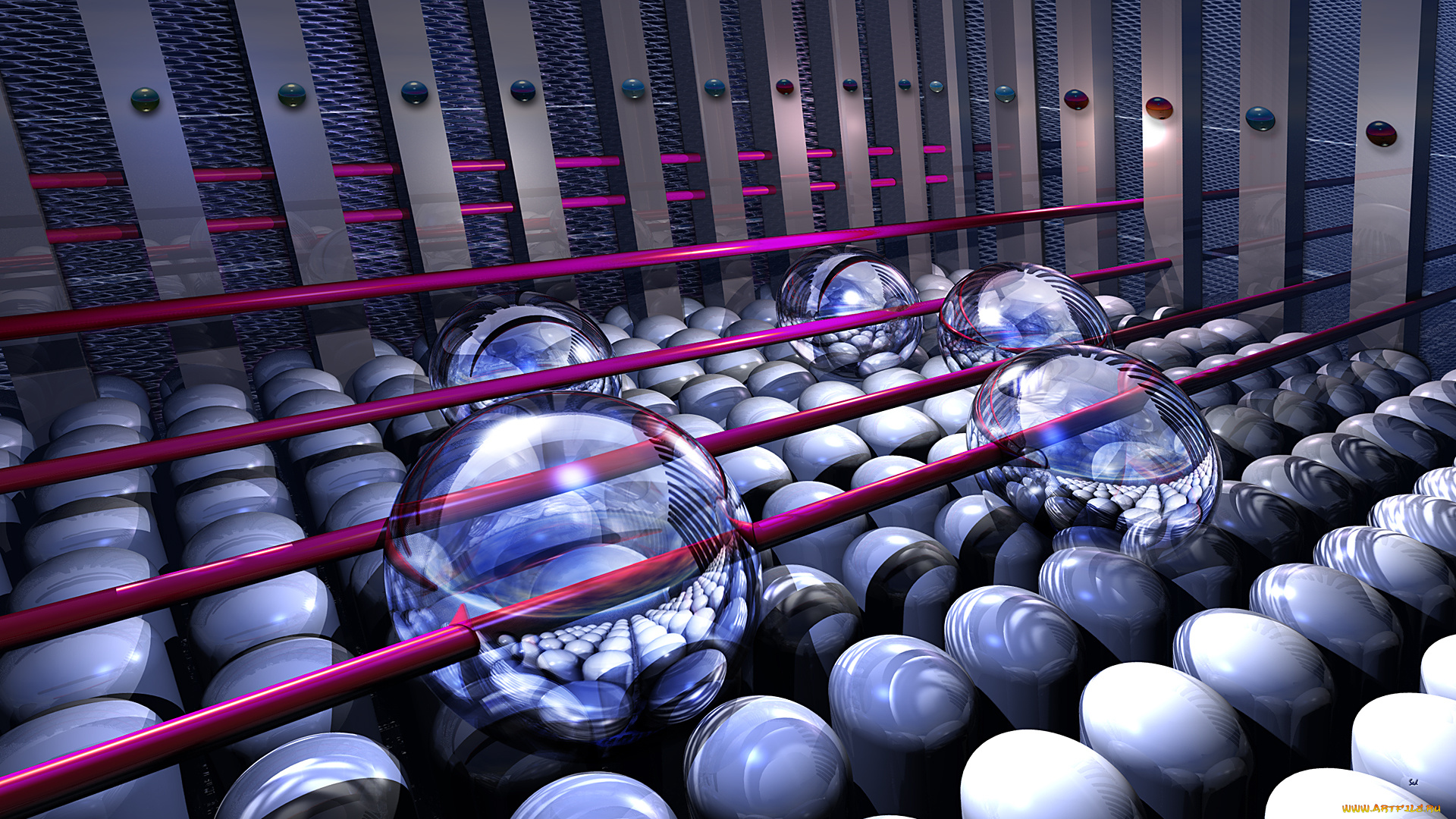 3д, графика, шары, , balls, фон, узор, цвета