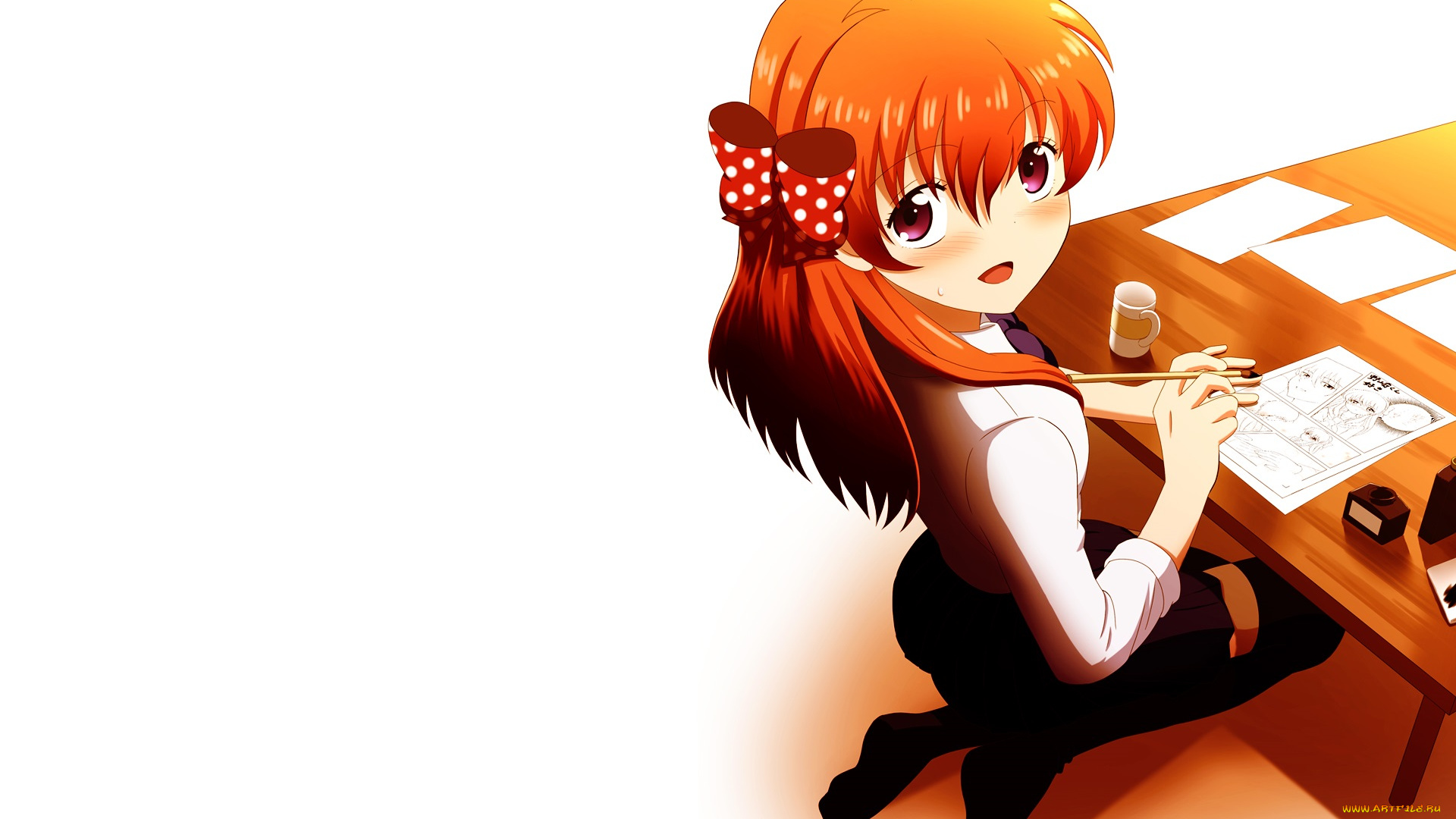 аниме, gekkan, shoujo, nozaki-kun, sakura, chiyo