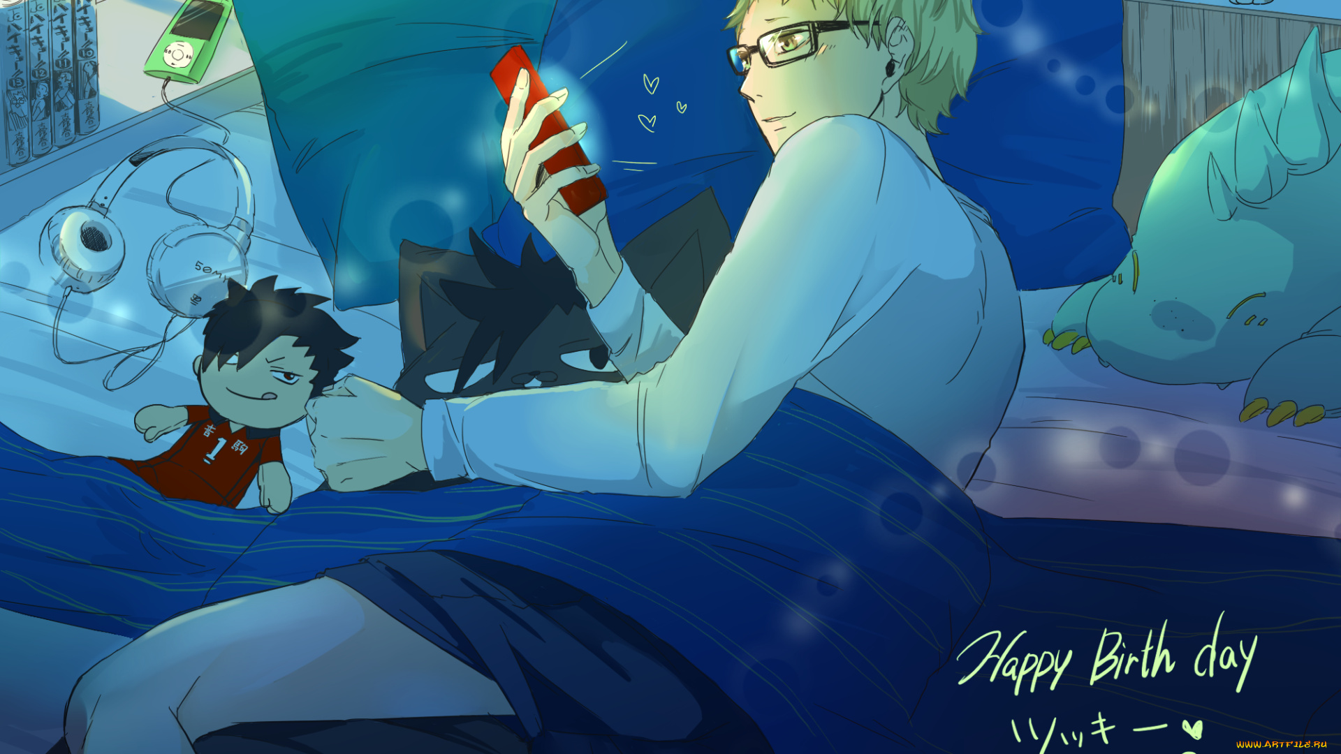 аниме, haikyuu, tsukishima, kei