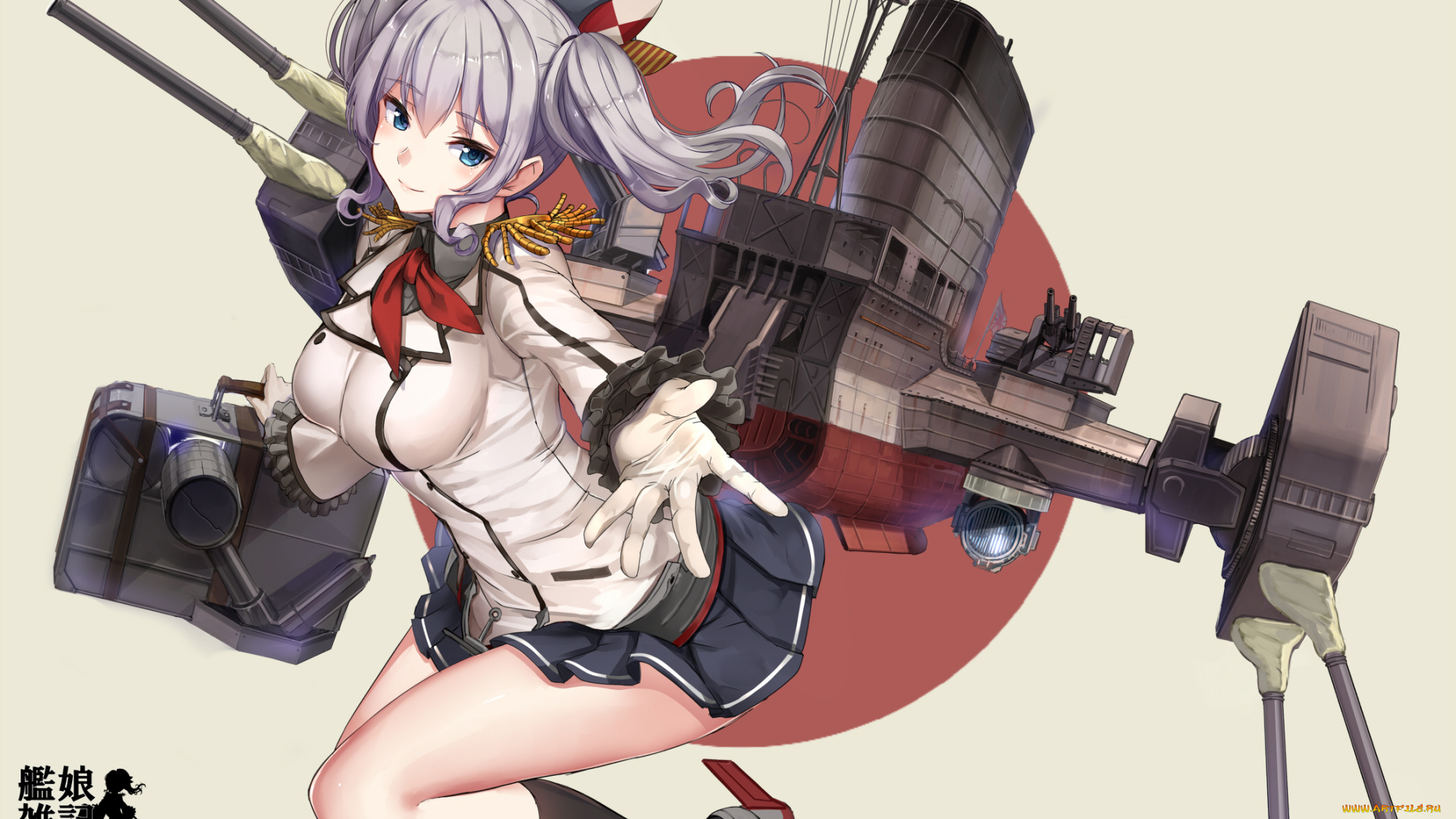 аниме, kantai, collection, kashima