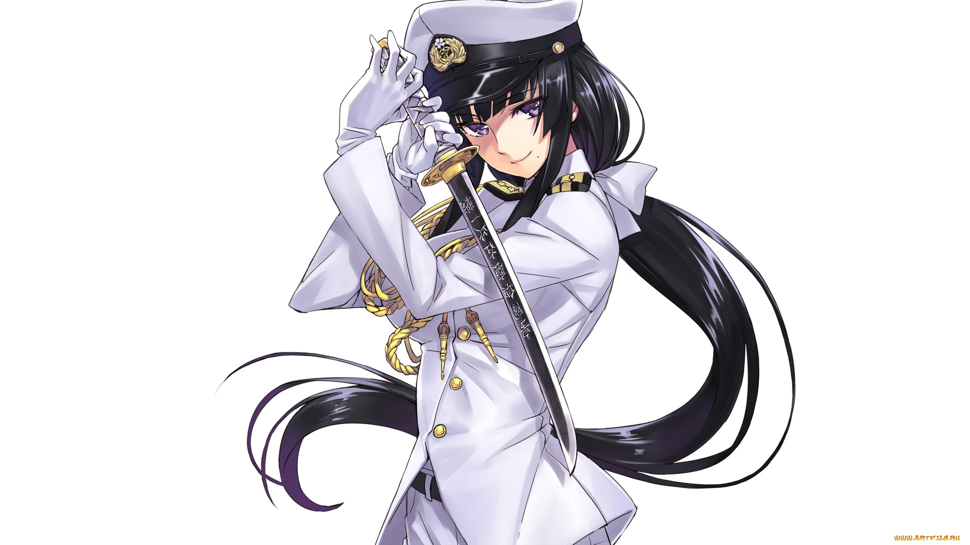 аниме, kantai, collection, matsuryu, admiral