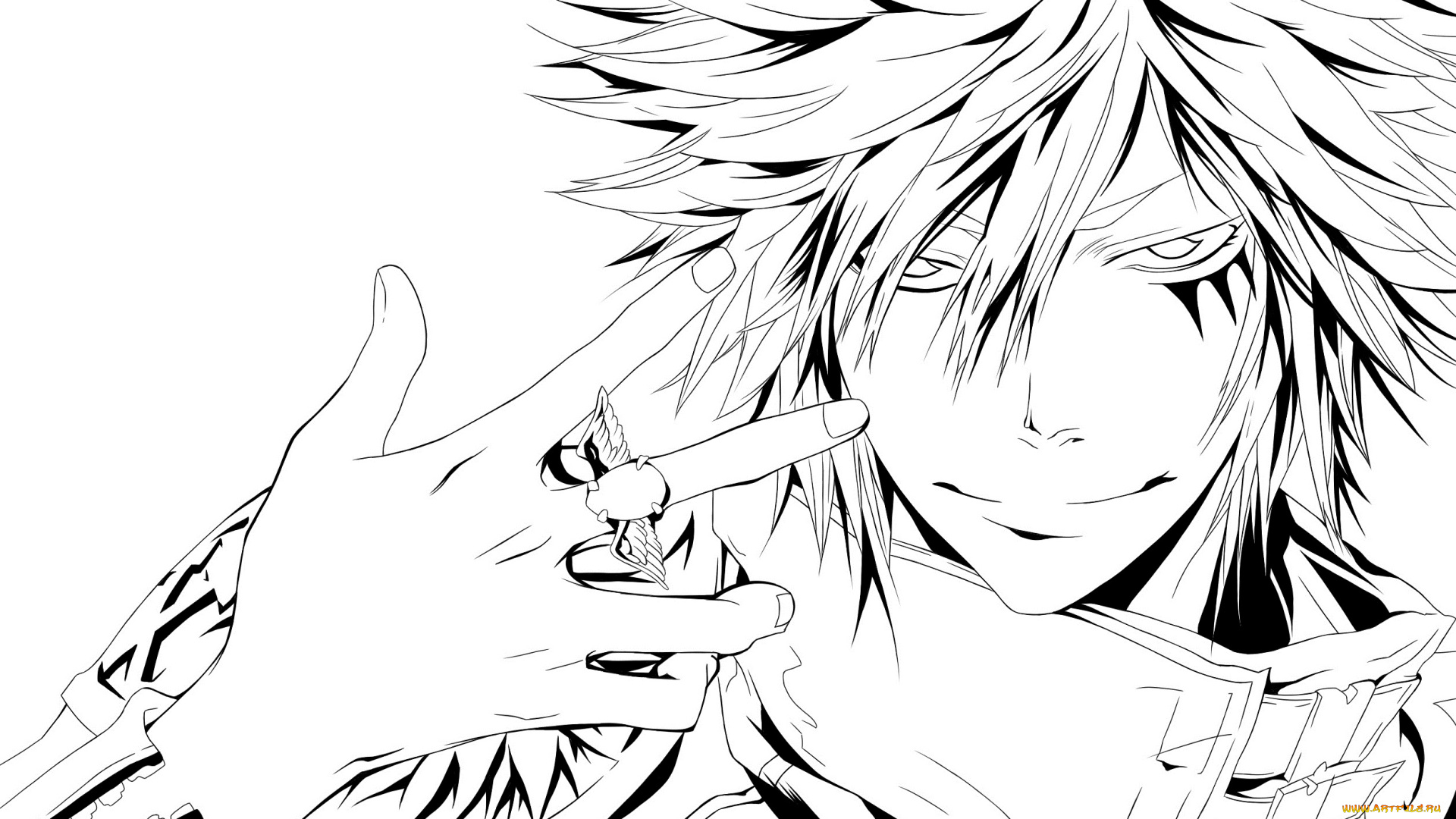 аниме, katekyo, hitman, reborn, byakuran