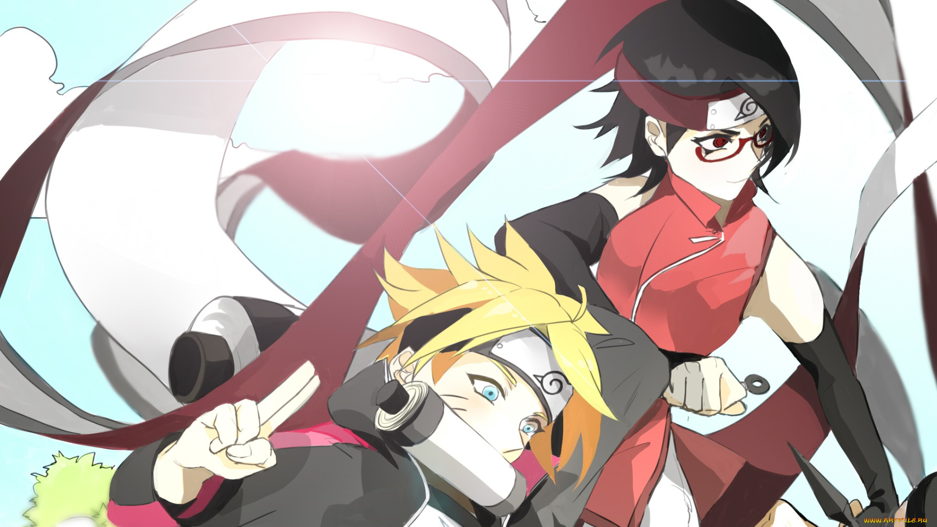 аниме, naruto, team, konohamaru