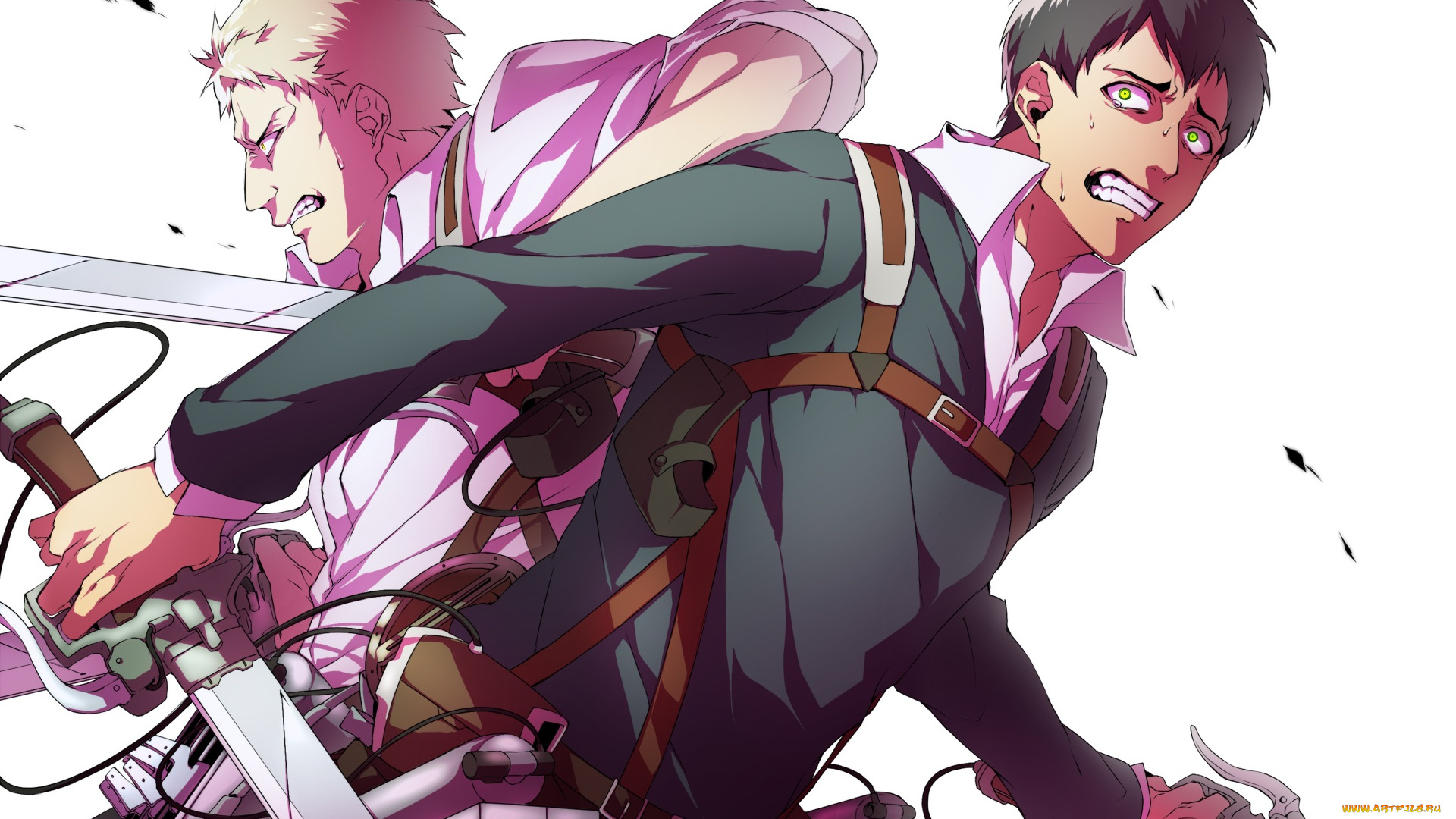 аниме, shingeki, no, kyojin, парни