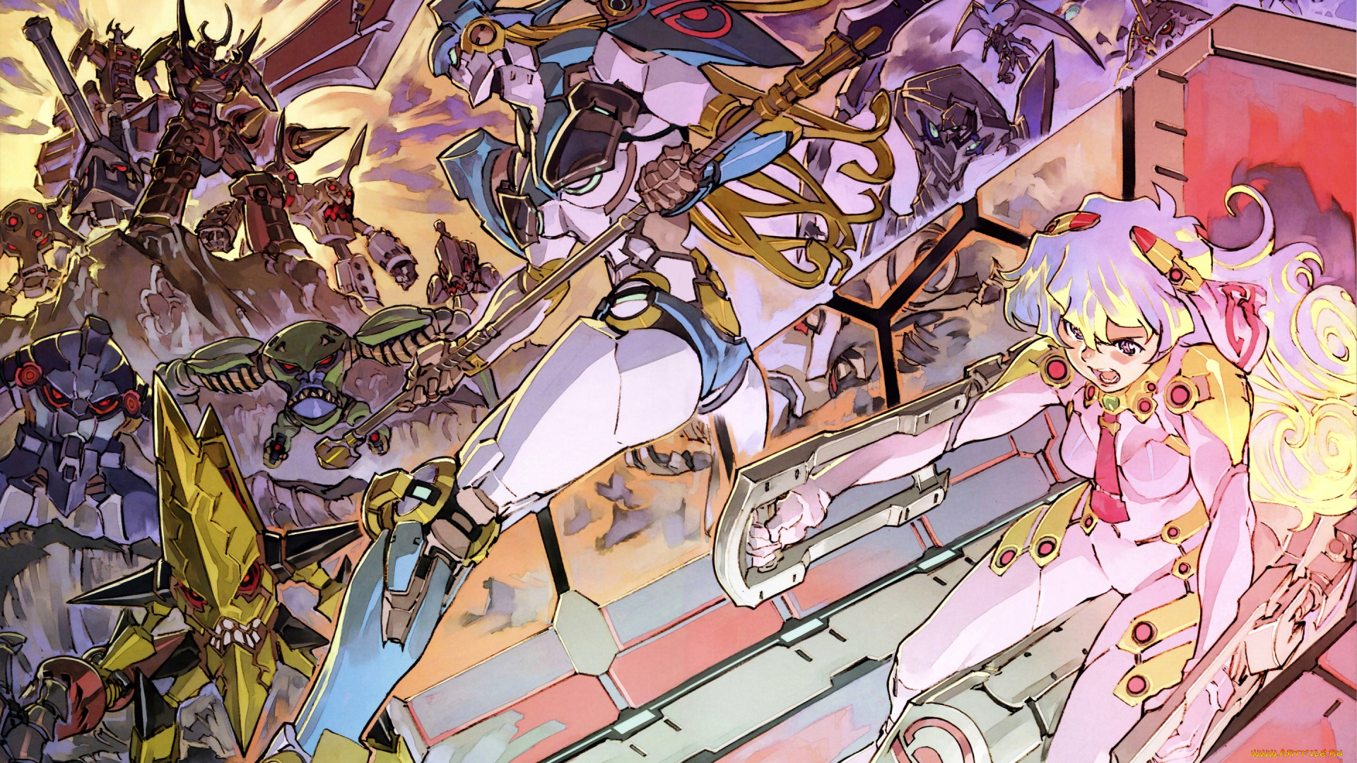 аниме, tengen, toppa, gurren-lagann, ния