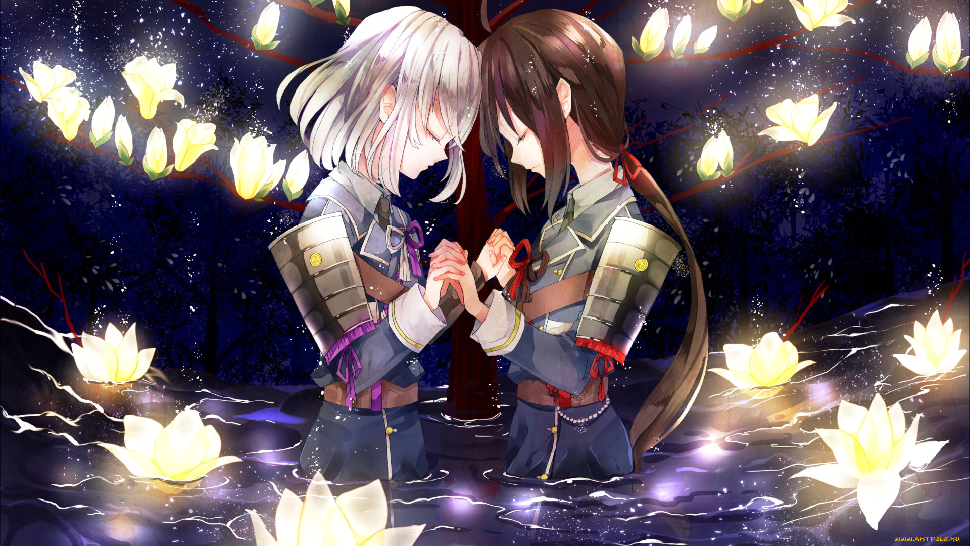 аниме, touken, ranbu, namazuo, toushirou, honebami