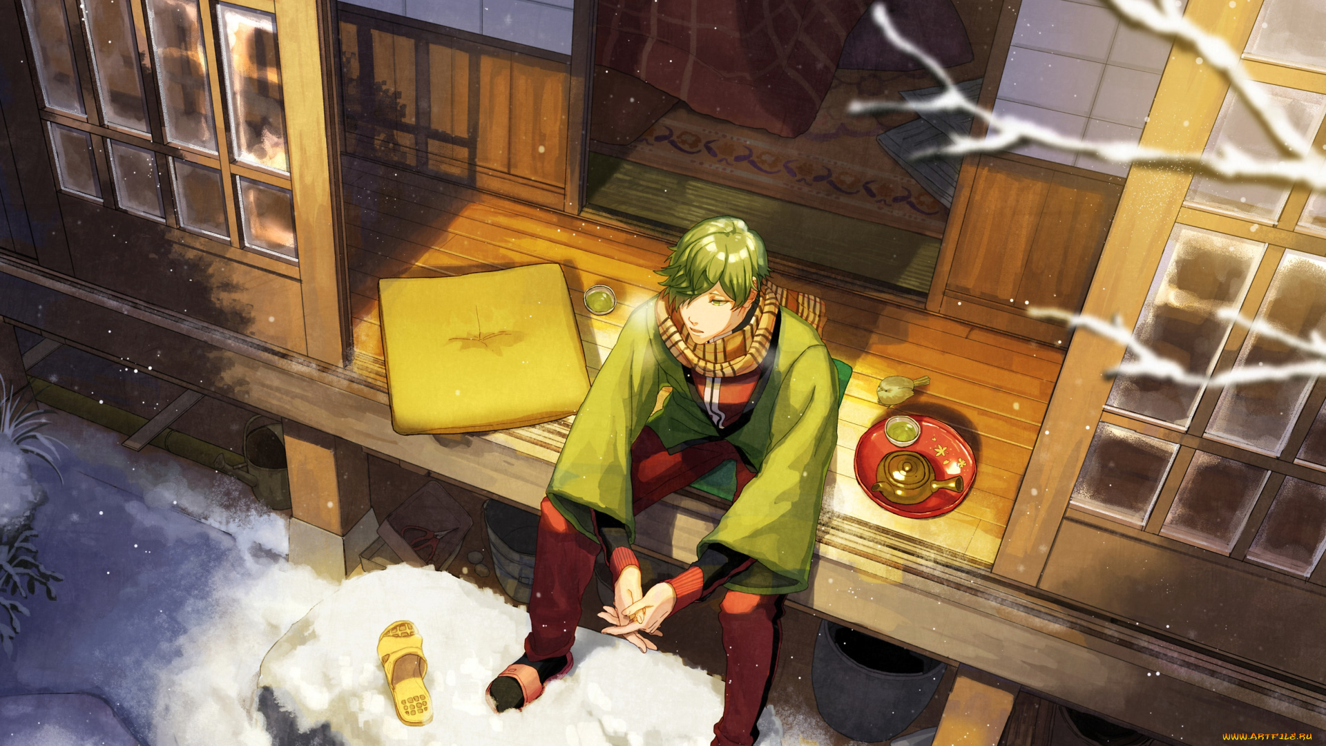 аниме, touken, ranbu, uguisumaru