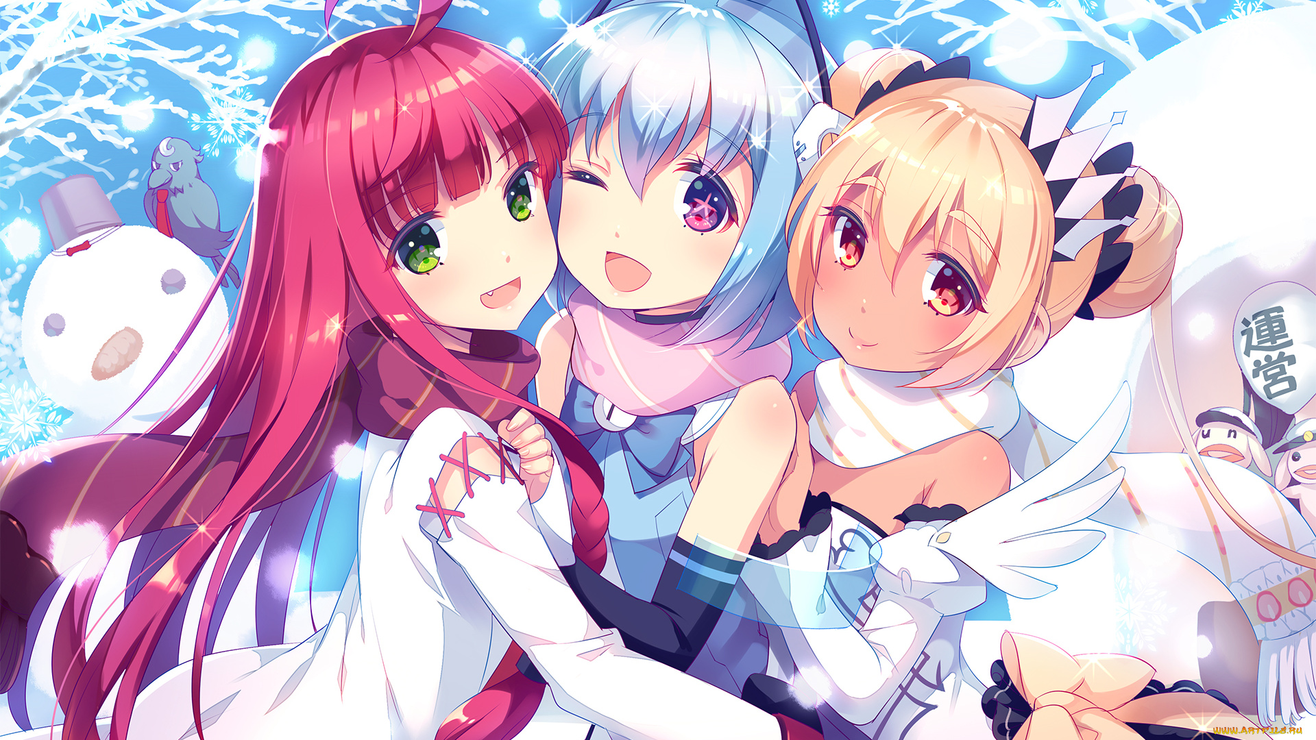 аниме, unknown, , другое, фон, взгляд, девушки